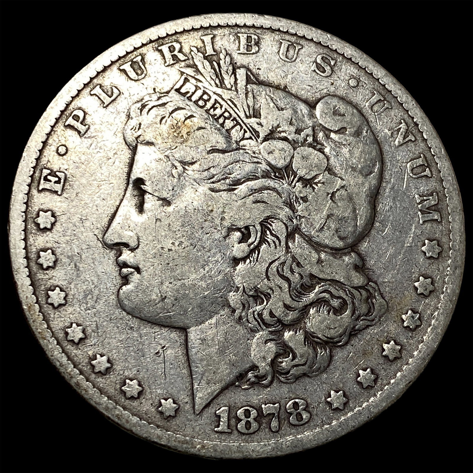1878-CC Silver Morgan Dollar ABOUT UNCIRCULATED: 1878-CC Silver Morgan Dollar ABOUT UNCIRCULATED
