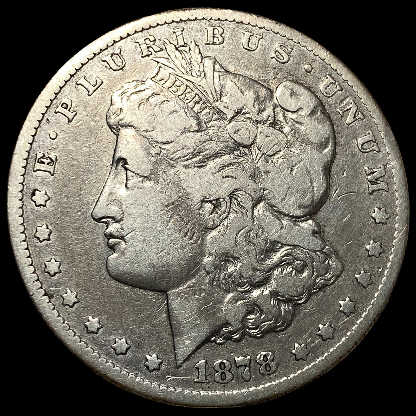 1878-CC Silver Morgan Dollar ABOUT UNCIRCULATED: 1878-CC Silver Morgan Dollar ABOUT UNCIRCULATED