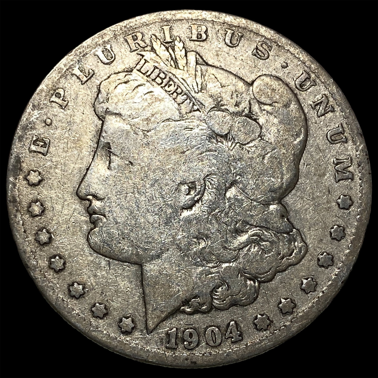 1904-S Silver Morgan Dollar LIGHTLY CIRCULATED: 1904-S Silver Morgan Dollar LIGHTLY CIRCULATED