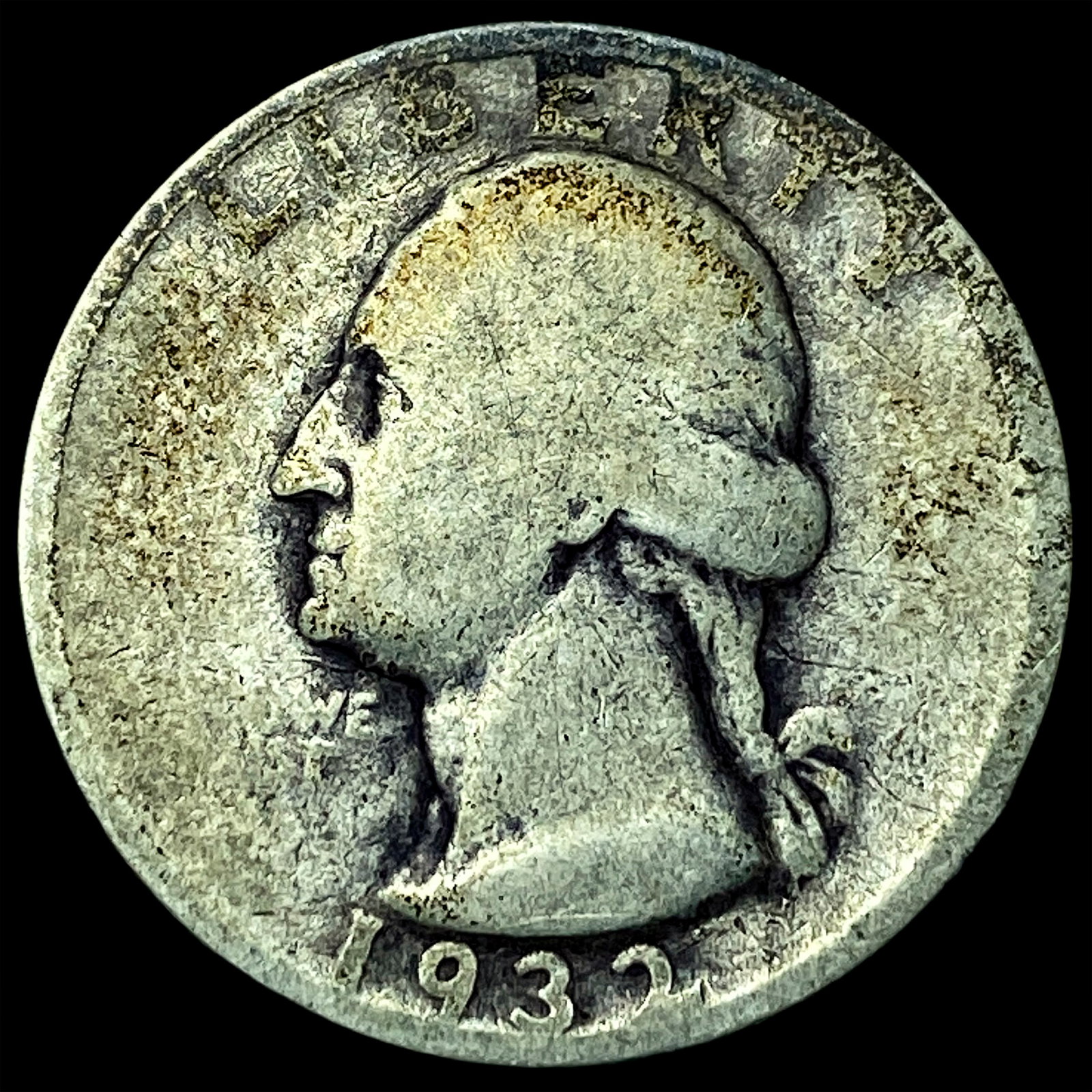 1932-S Washington Silver Quarter NICELY CIRCULATED: 1932-S Washington Silver Quarter NICELY CIRCULATED