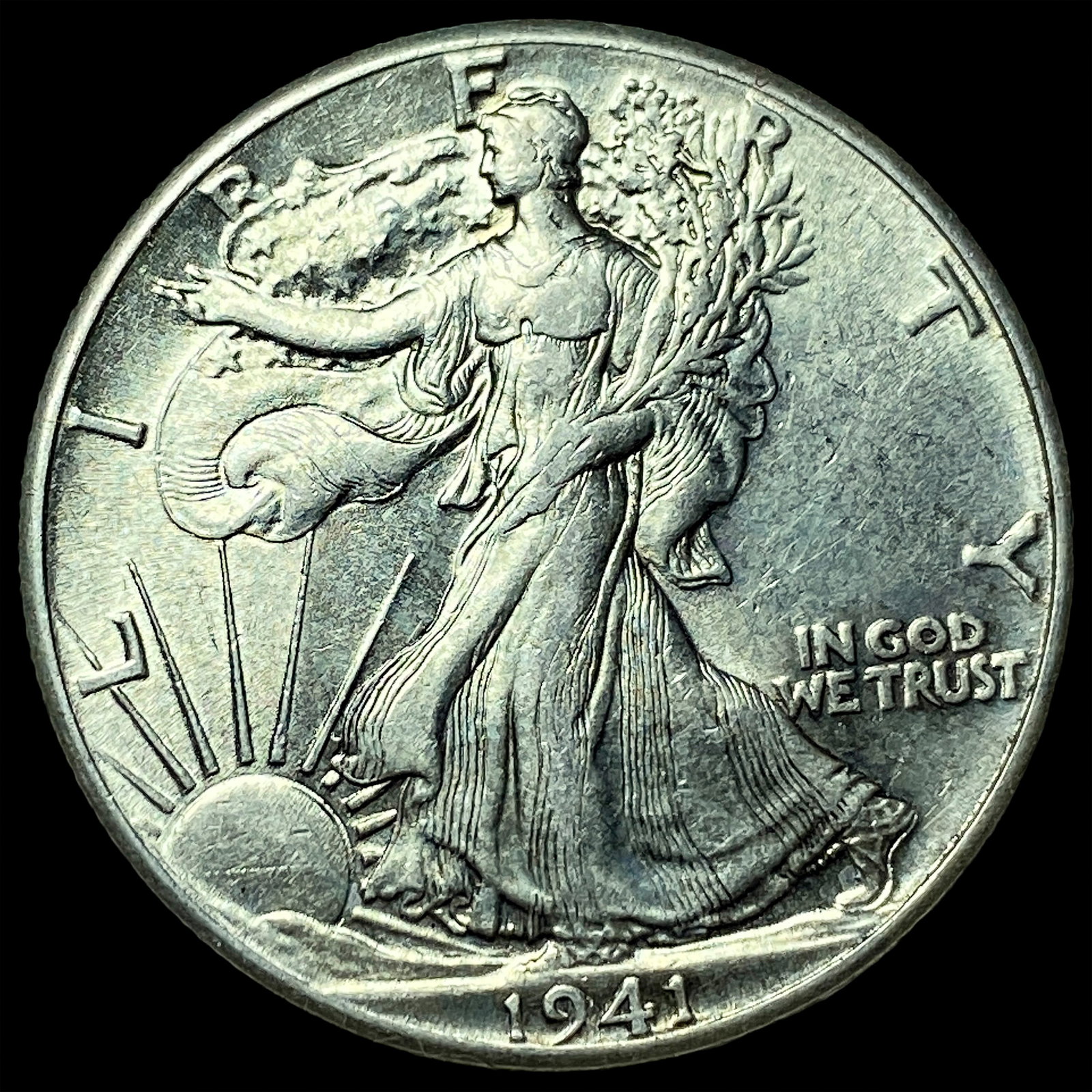 1941 Silver Walking Liberty Half Dollar UNCIRCULATED: 1941 Silver Walking Liberty Half Dollar UNCIRCULATED