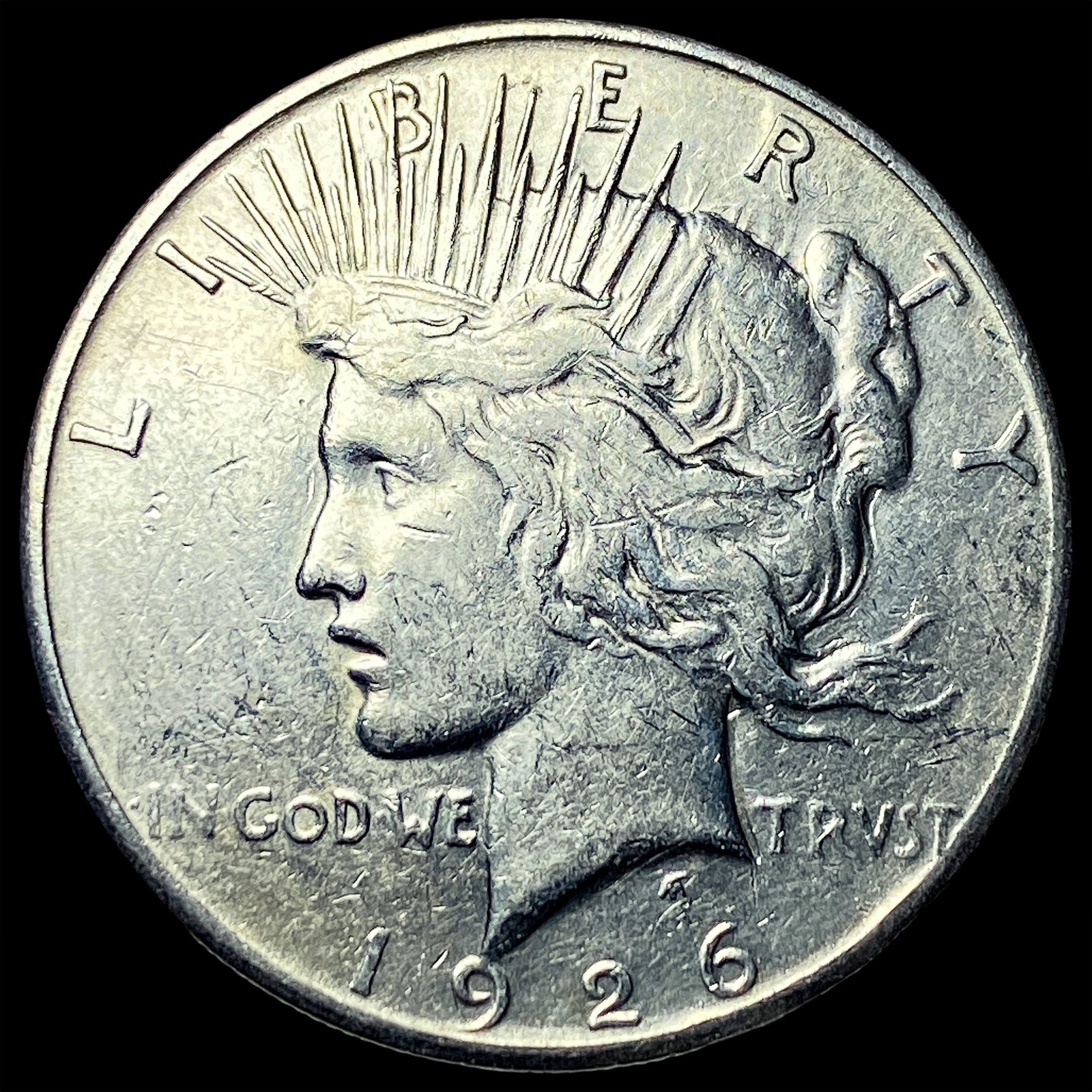 1926-S Peace Silver Dollar CLOSELY UNCIRCULATED: 1926-S Peace Silver Dollar CLOSELY UNCIRCULATED