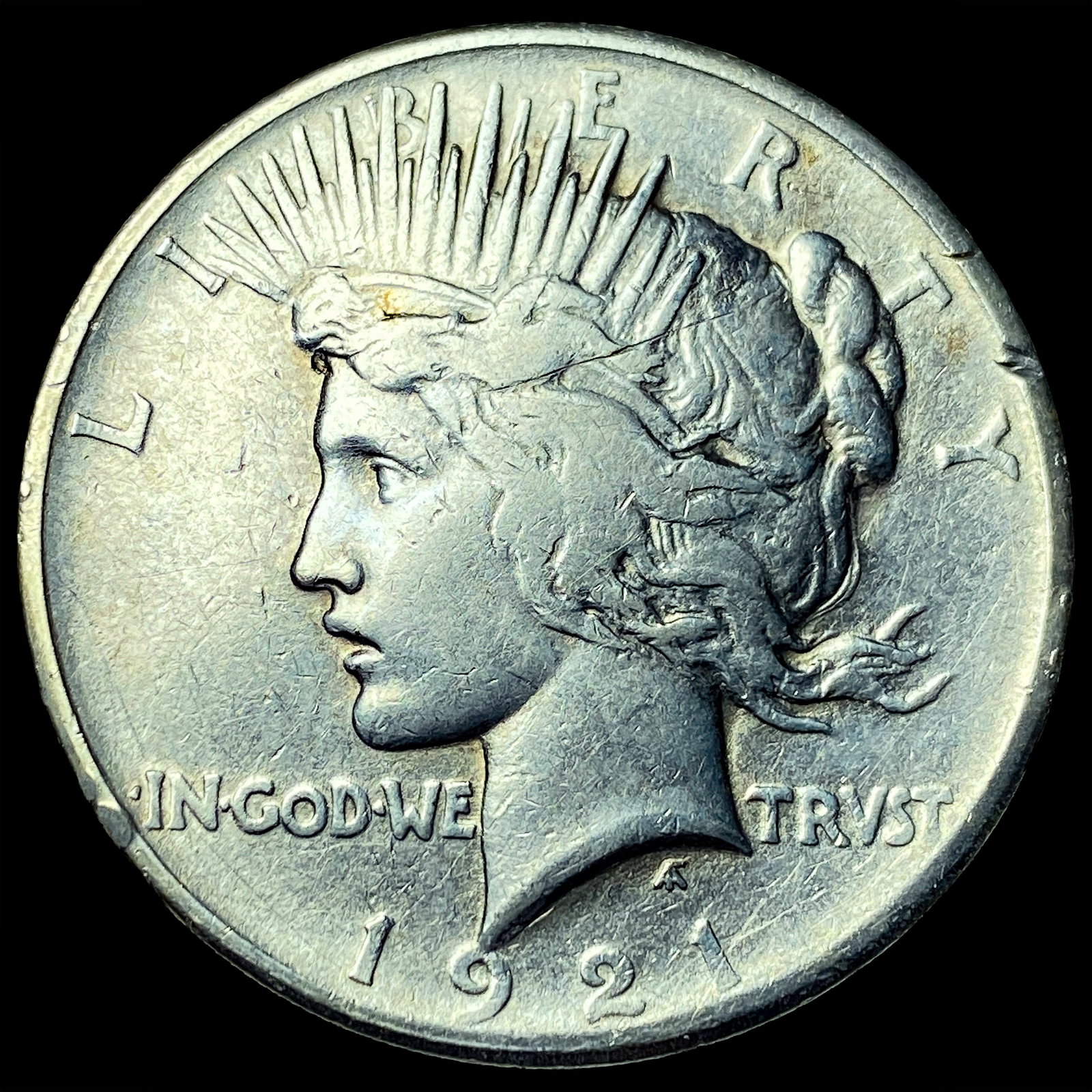 1921 Silver Peace Dollar NEARLY UNCIRCULATED: 1921 Silver Peace Dollar NEARLY UNCIRCULATED