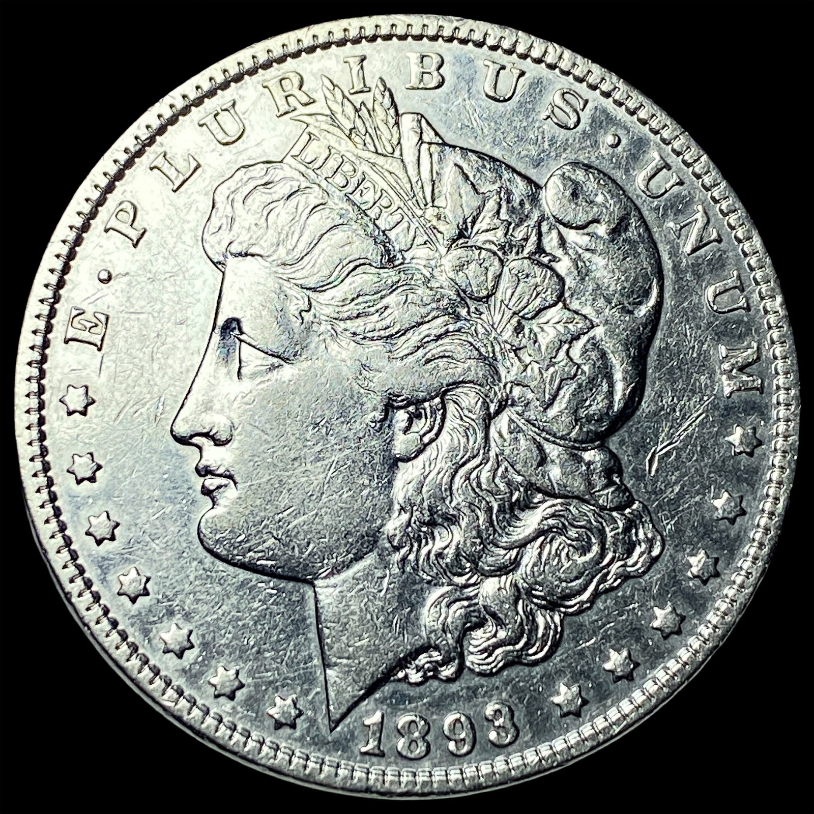 1893 Silver Morgan Dollar CLOSELY UNCIRCULATED: 1893 Silver Morgan Dollar CLOSELY UNCIRCULATED