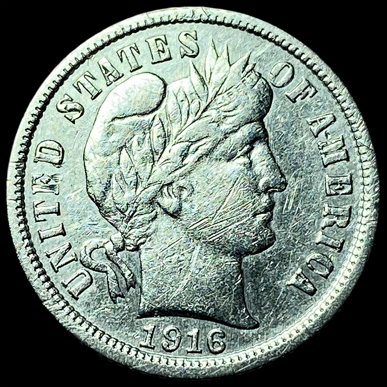 1916 Silver Barber Dime CHOICE AU: 1916 Silver Barber Dime CHOICE AU