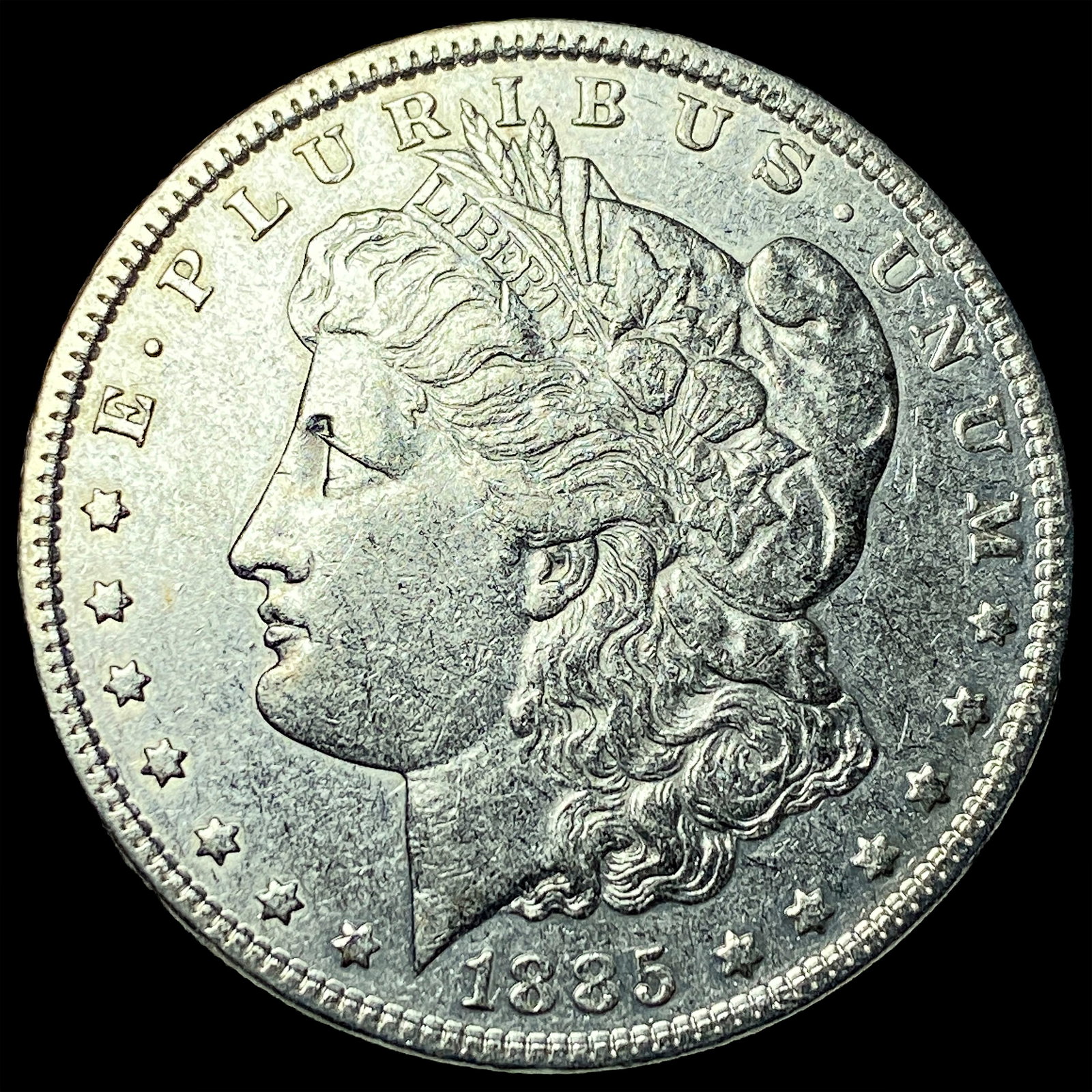 1885 Silver Morgan Dollar CLOSELY UNCIRCULATED: 1885 Silver Morgan Dollar CLOSELY UNCIRCULATED