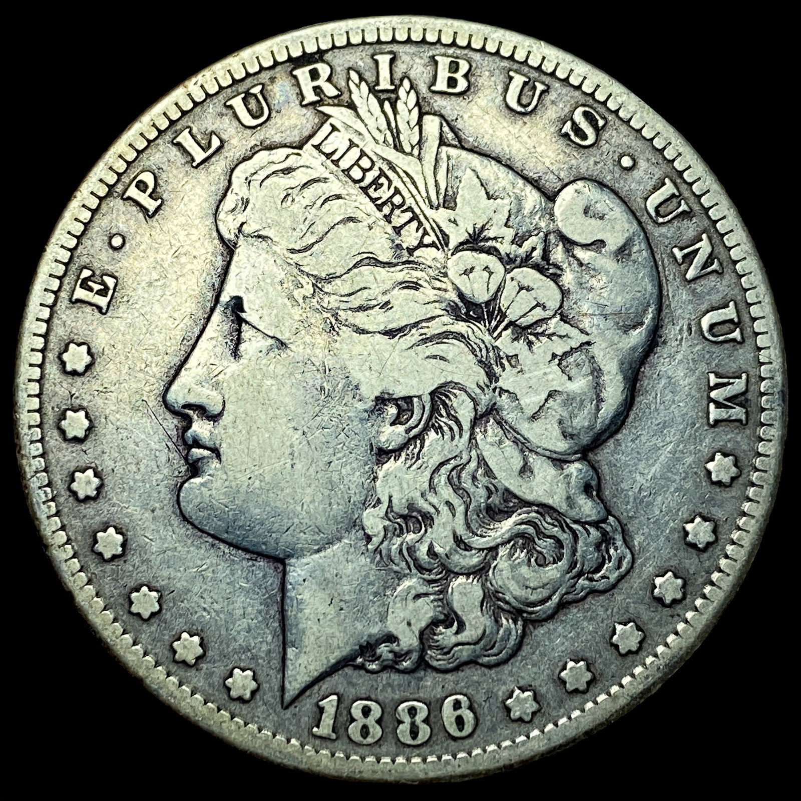 1886-S Silver Morgan Dollar NEARLY UNCIRCULATED: 1886-S Silver Morgan Dollar NEARLY UNCIRCULATED