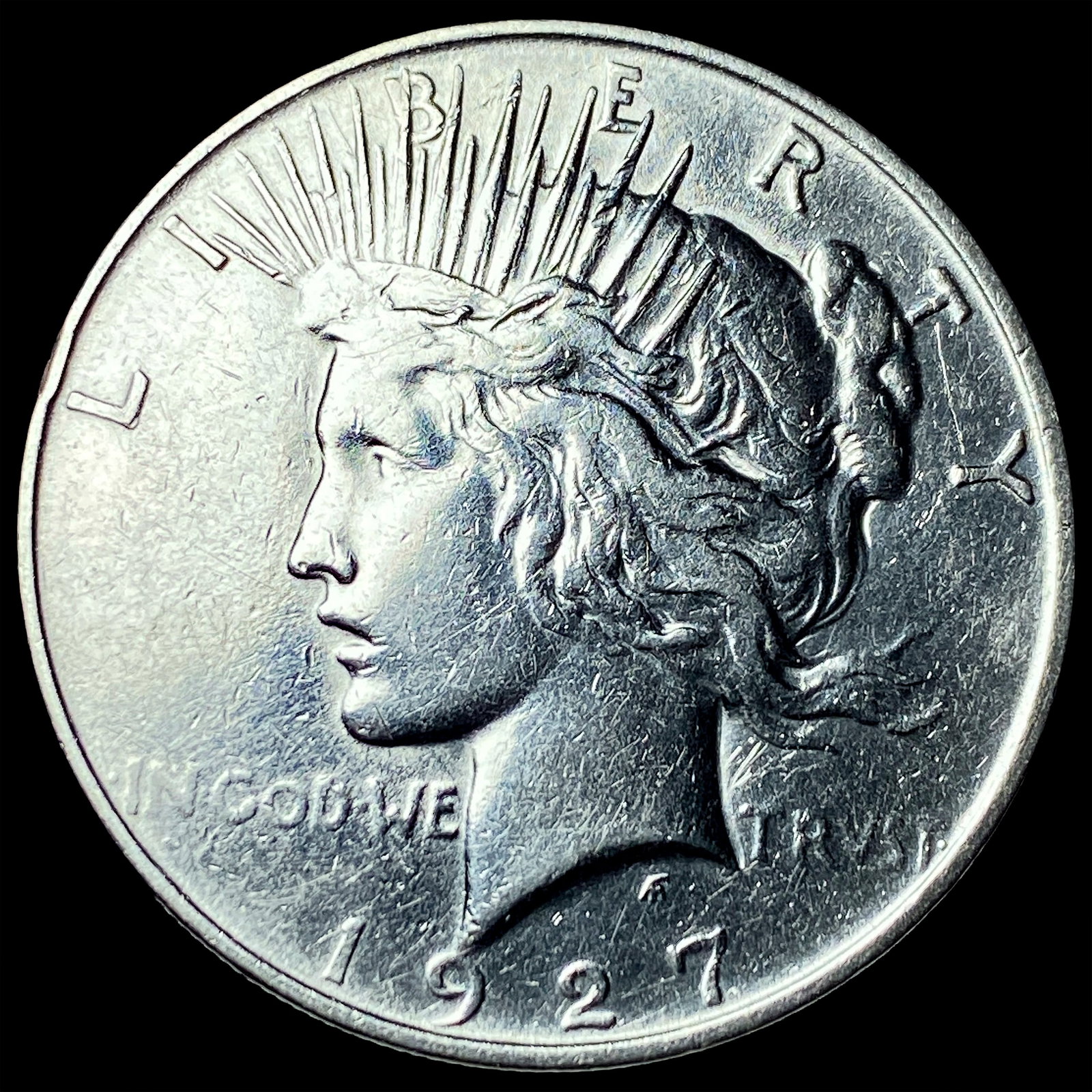 1927-D Silver Peace Dollar CLOSELY UNCIRCULATED