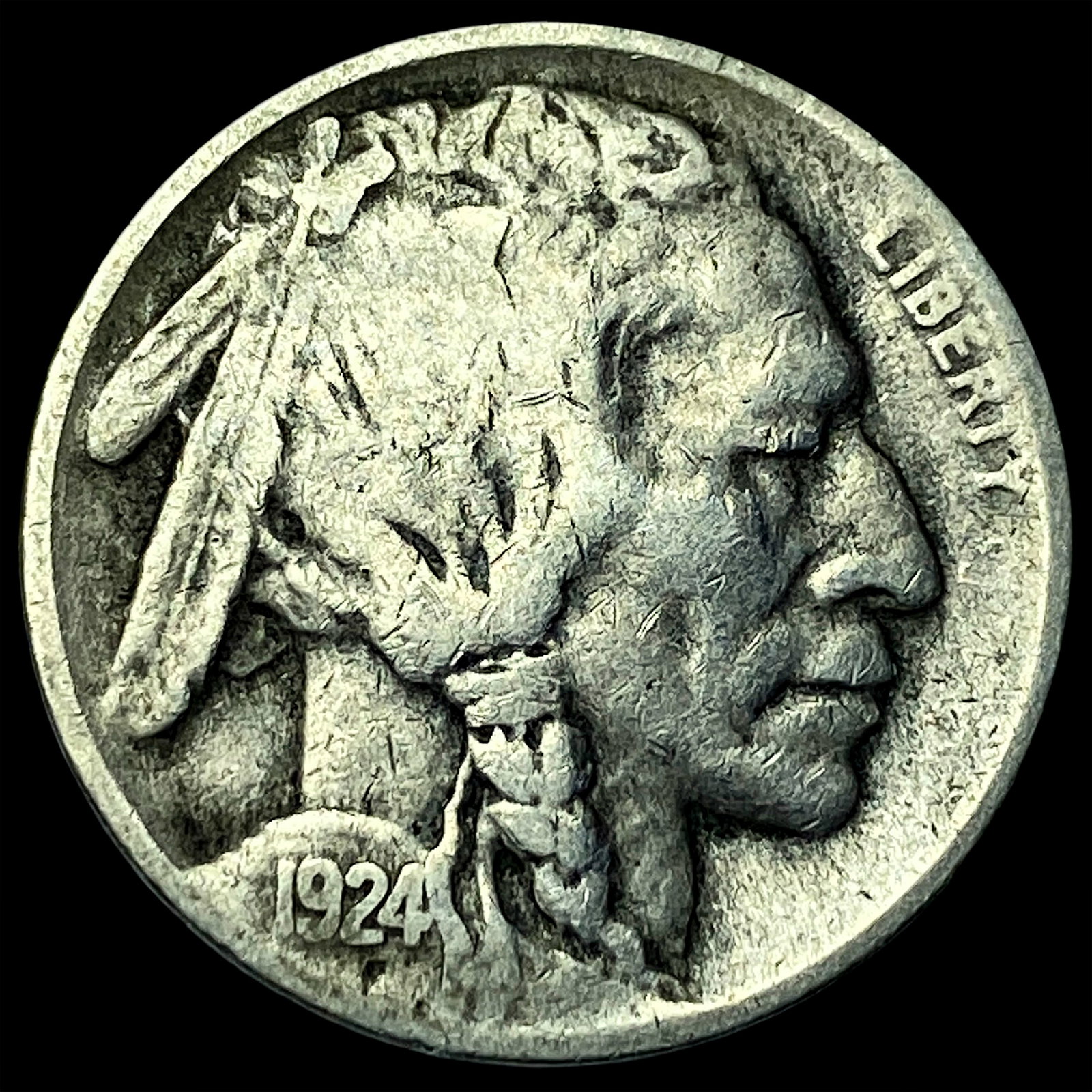 1924-D Buffalo Nickel NEARLY UNCIRCULATED