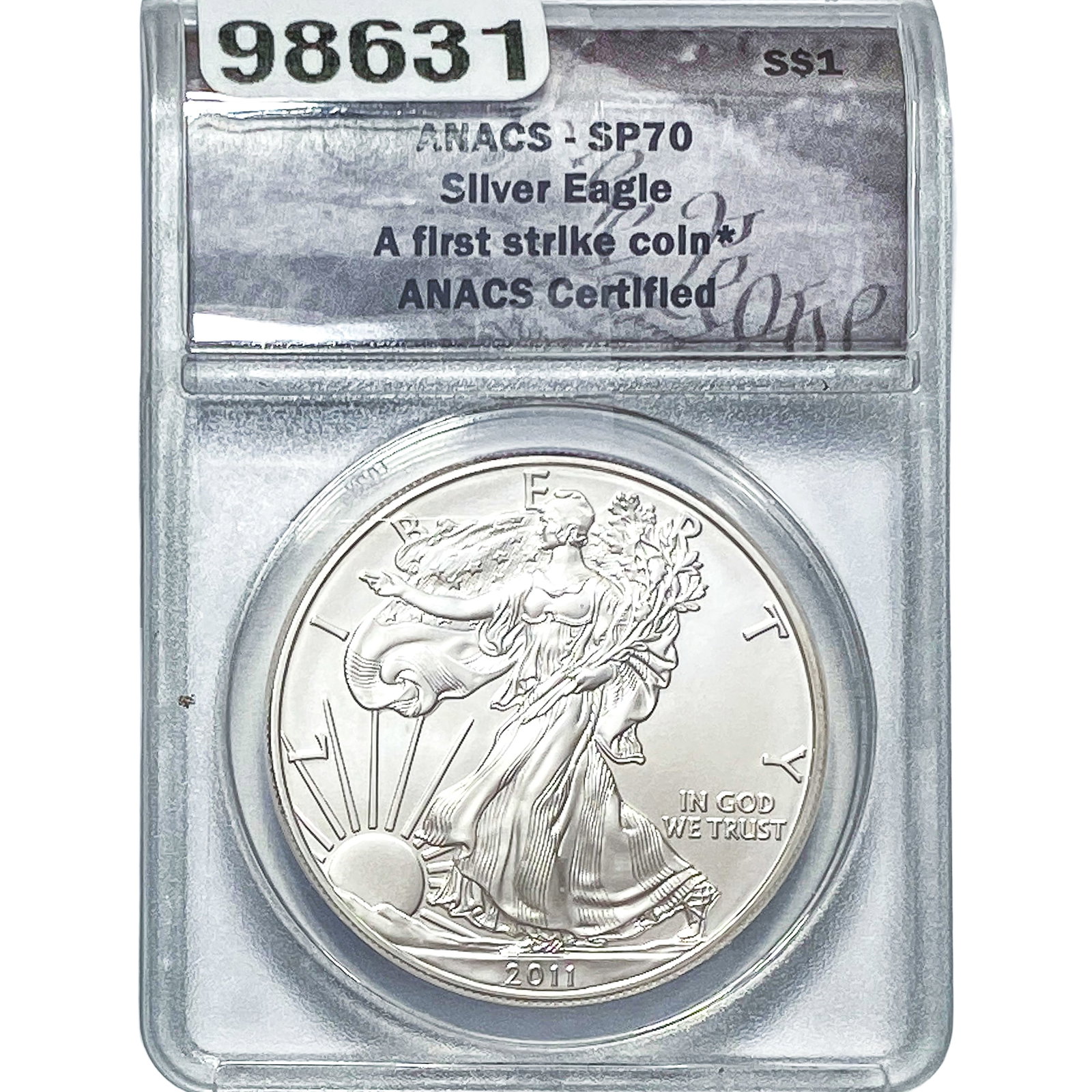 2011-W Silver Eagle ANACS SP70: 2011-W Silver Eagle ANACS SP70