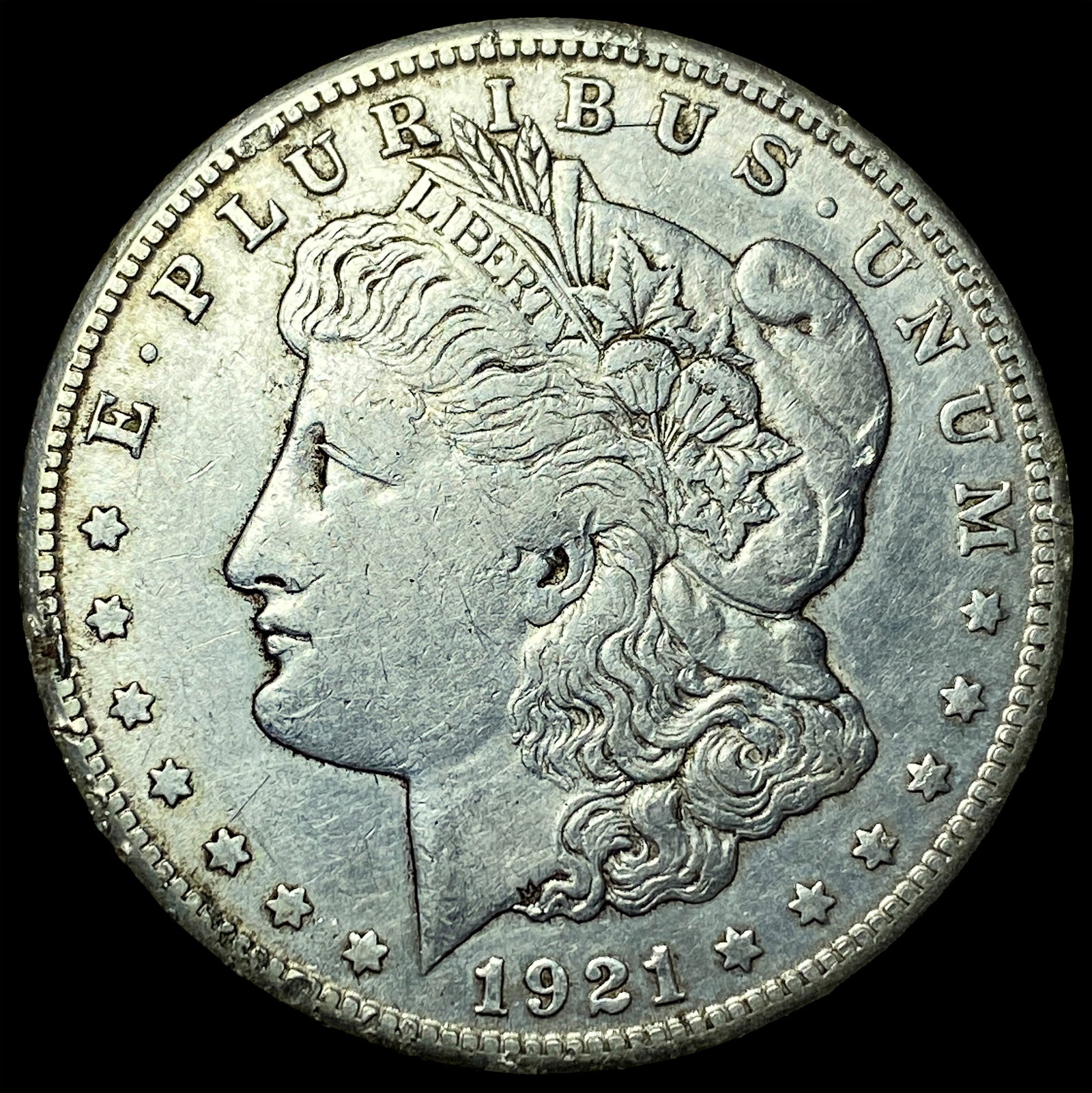 1921-S Silver Morgan Dollar NEARLY UNCIRCULATED: 1921-S Silver Morgan Dollar NEARLY UNCIRCULATED