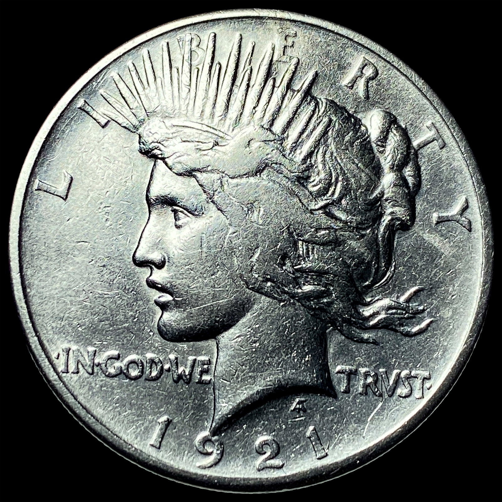 1921 Silver Peace Dollar CHOICE AU: 1921 Silver Peace Dollar CHOICE AU