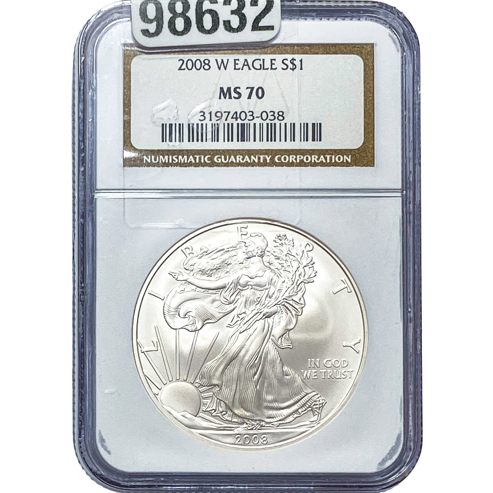 2008-W Silver Eagle NGC MS70 (1 of 2)