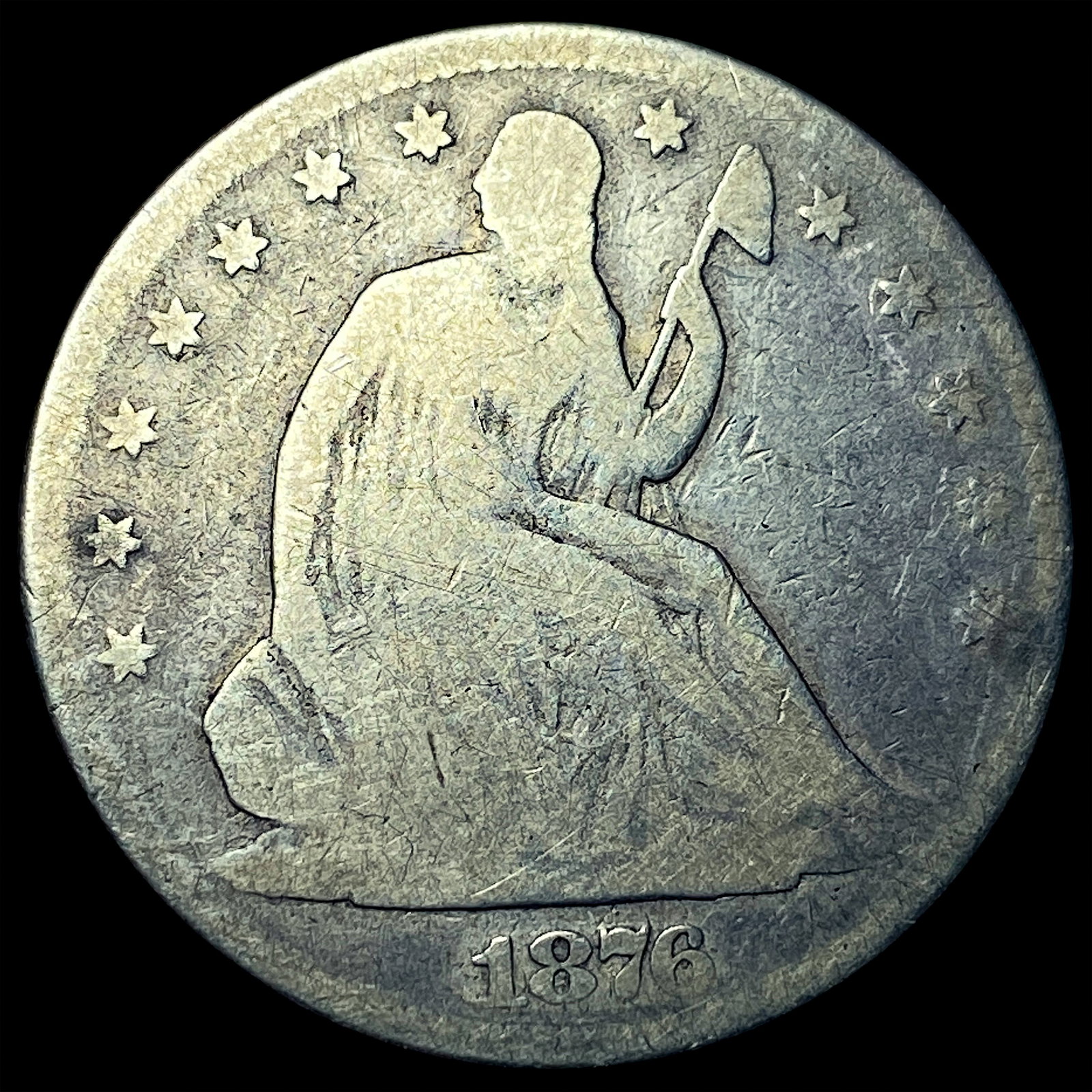 1876 Seated Liberty Half Dollar NICELY CIRCULATED: 1876 Seated Liberty Half Dollar NICELY CIRCULATED