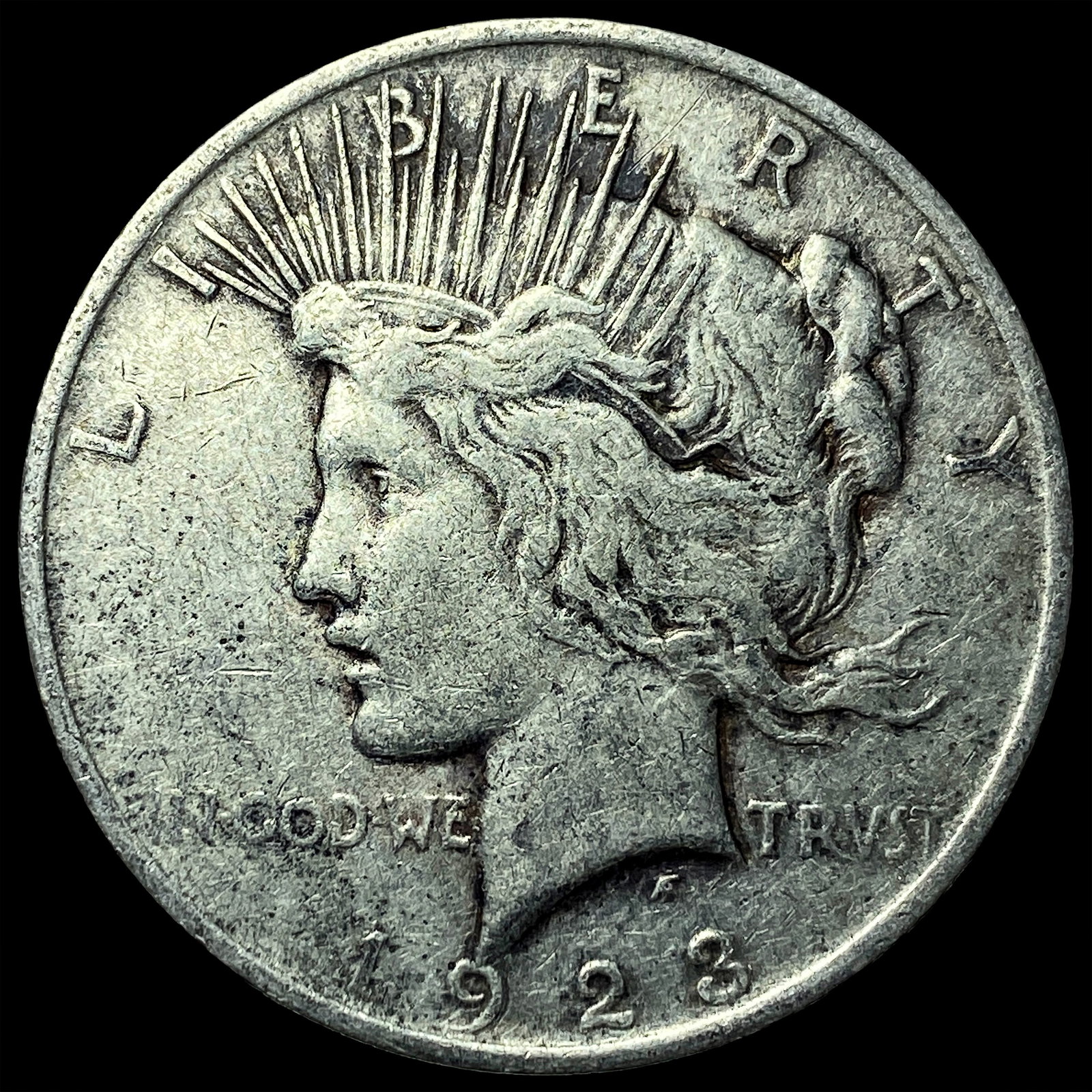 1923 Peace Silver Dollar NEARLY UNCIRCULATED: 1923 Peace Silver Dollar NEARLY UNCIRCULATED