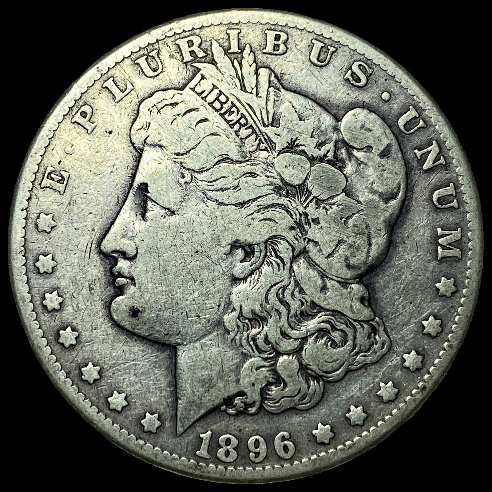 1896-S Silver Morgan Dollar NEARLY UNCIRCULATED: 1896-S Silver Morgan Dollar NEARLY UNCIRCULATED