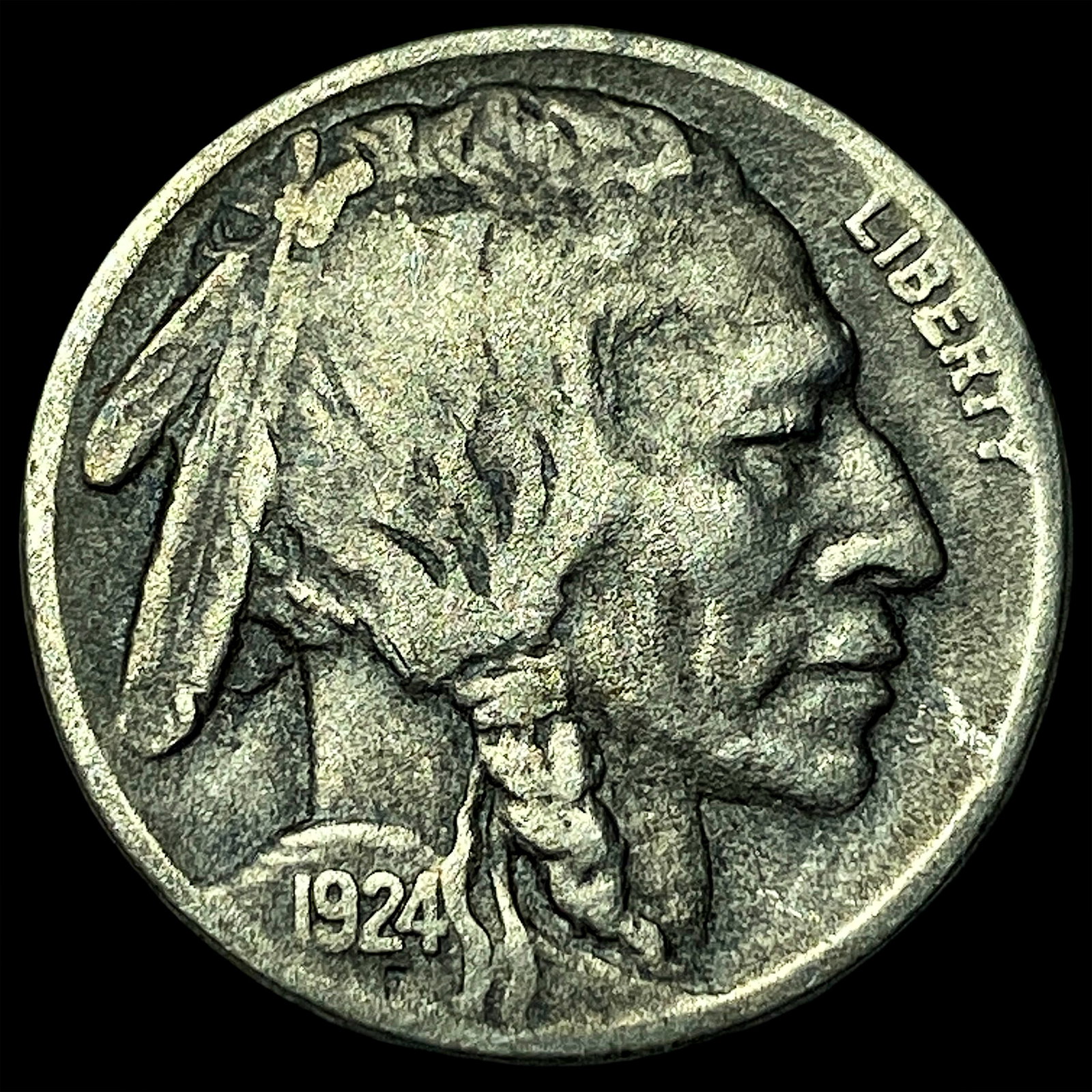 1924-S Buffalo Nickel NEARLY UNCIRCULATED: 1924-S Buffalo Nickel NEARLY UNCIRCULATED