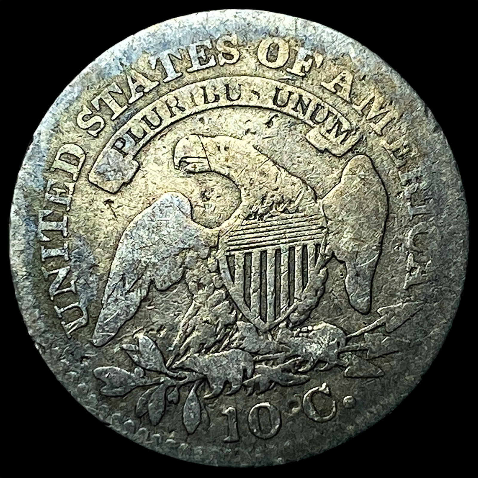 1823 Silver Capped Bust Dime LIGHTLY CIRCULATED - 2