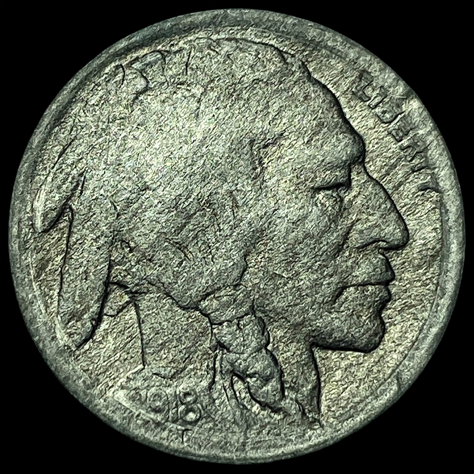 1918-D Buffalo Nickel CLOSELY UNCIRCULATED: 1918-D Buffalo Nickel CLOSELY UNCIRCULATED