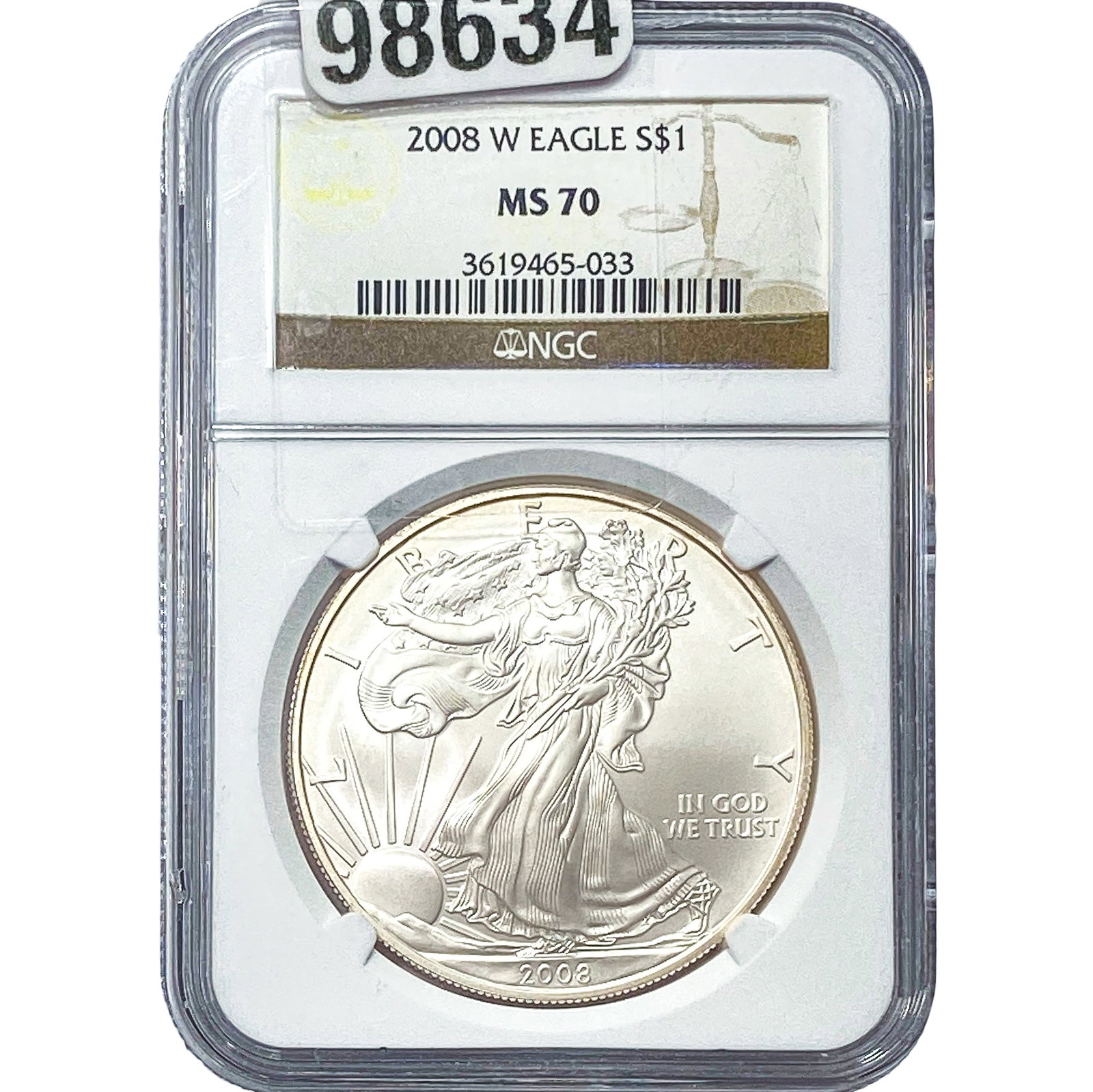2008-W Silver Eagle NGC MS70 (1 of 2)