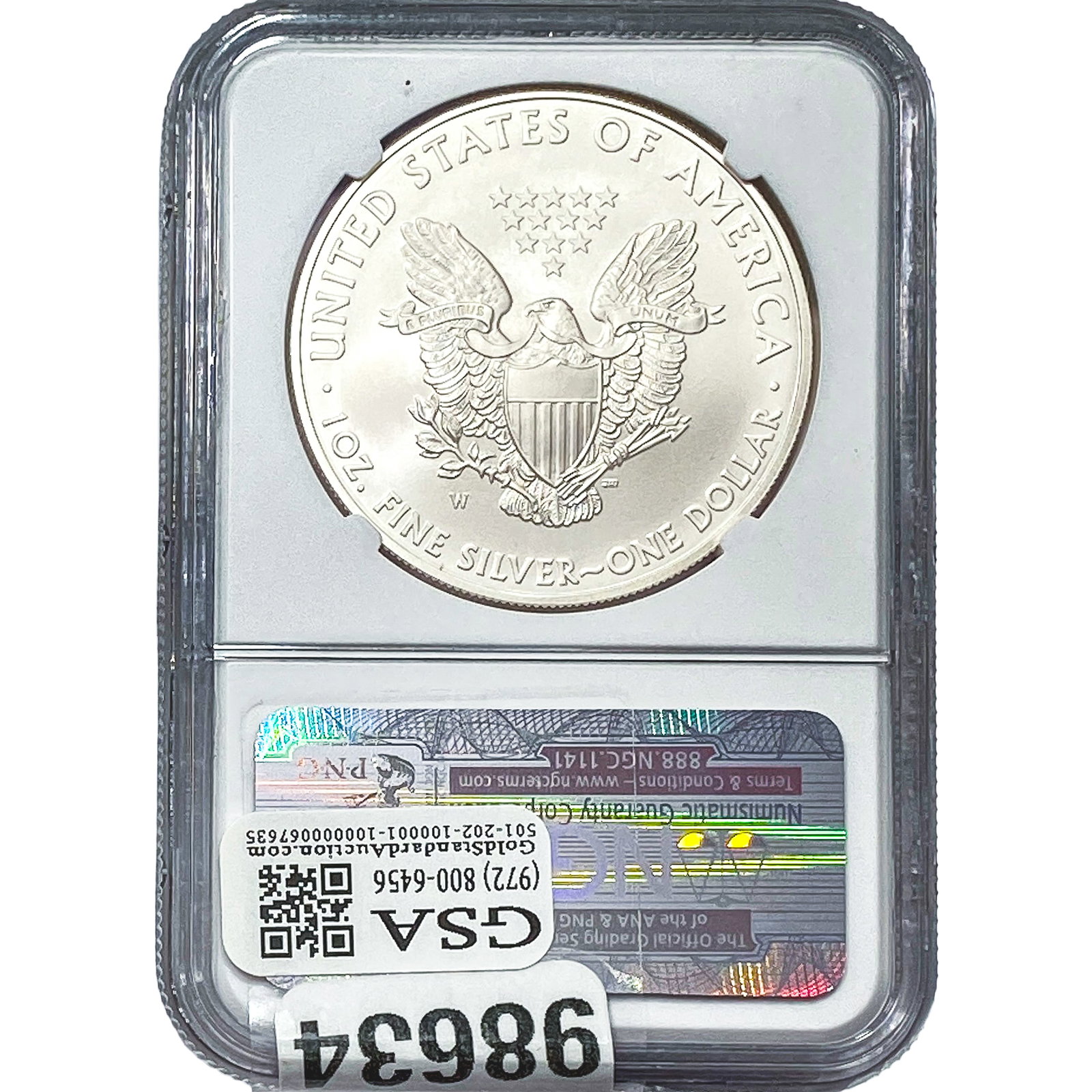 2008-W Silver Eagle NGC MS70 - 2