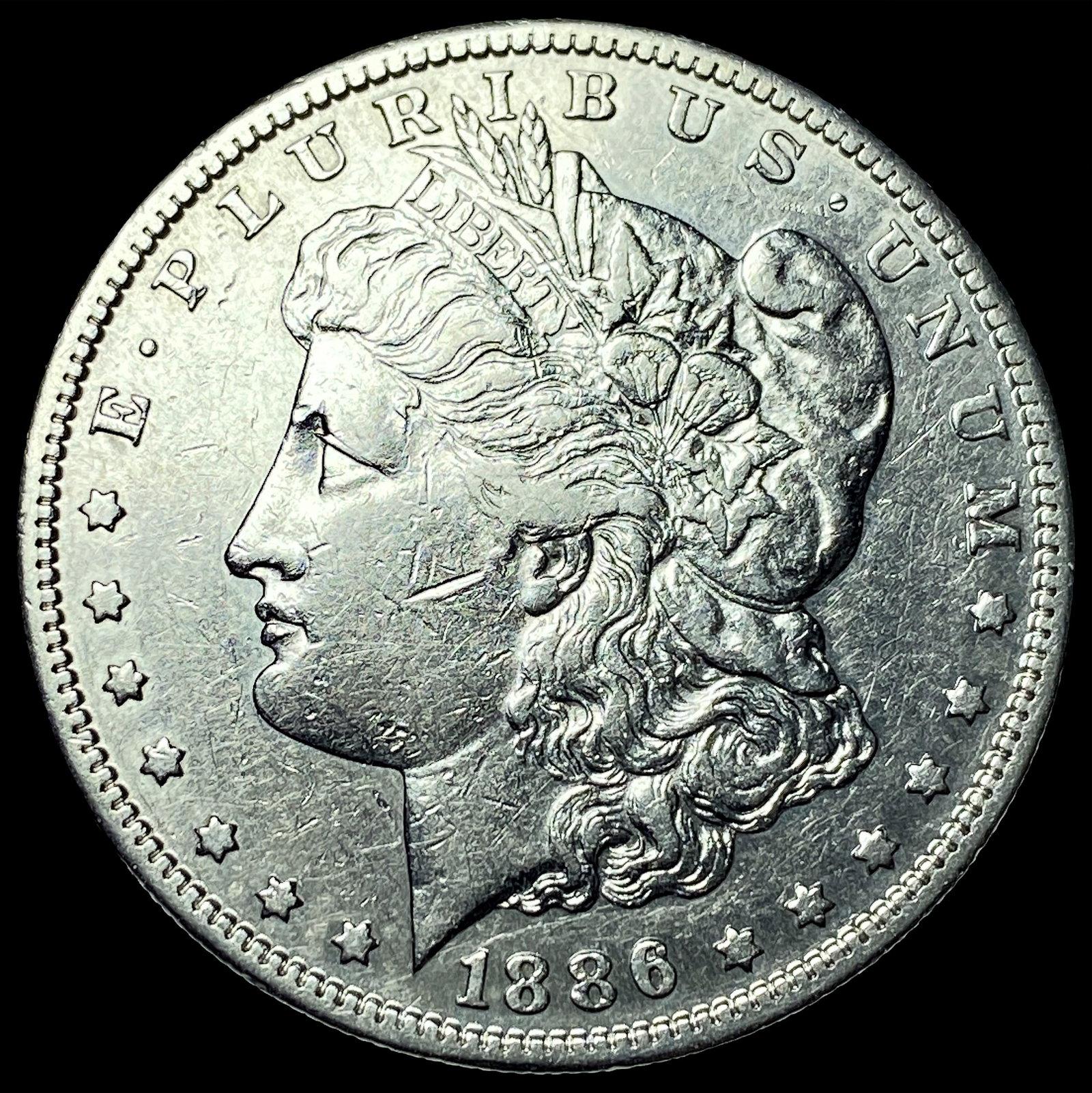 1886-S Morgan Silver Dollar CLOSELY UNCIRCULATED: 1886-S Morgan Silver Dollar CLOSELY UNCIRCULATED