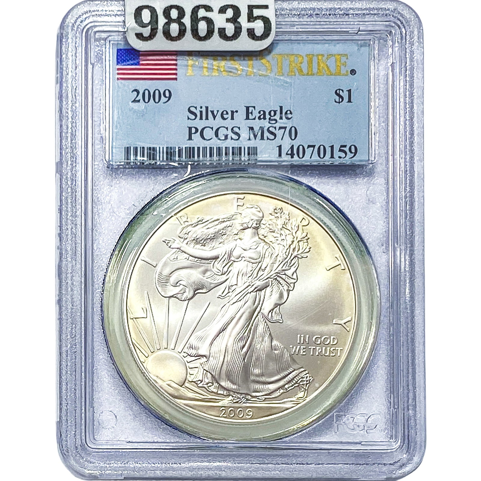 2009 Silver Eagle PCGS MS70 (1 of 2)