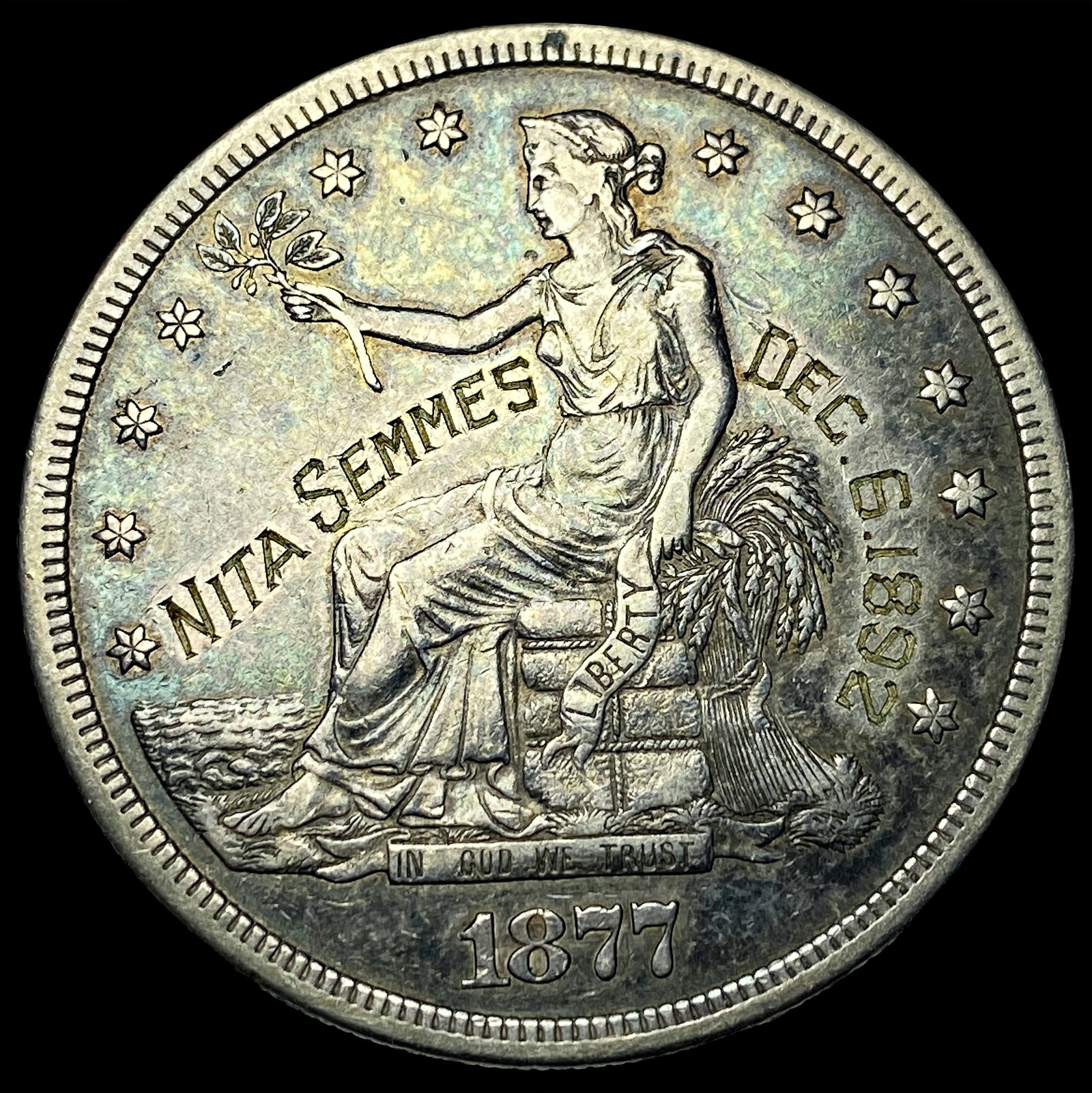 1877-S Silver Trade Dollar HIGH GRADE: 1877-S Silver Trade Dollar HIGH GRADE