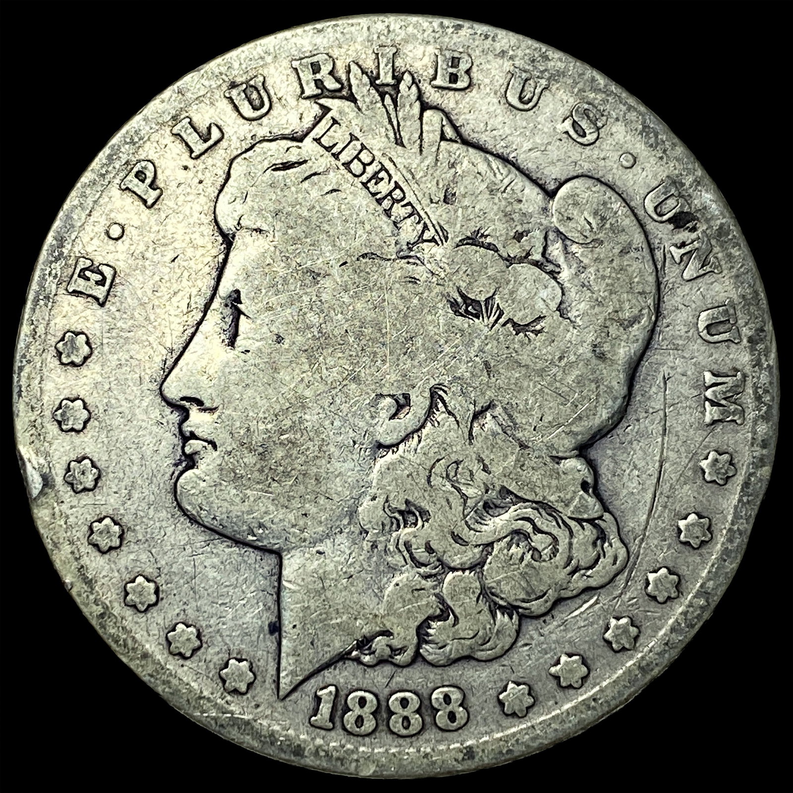 1888-S Silver Morgan Dollar NICELY CIRCULATED: 1888-S Silver Morgan Dollar NICELY CIRCULATED