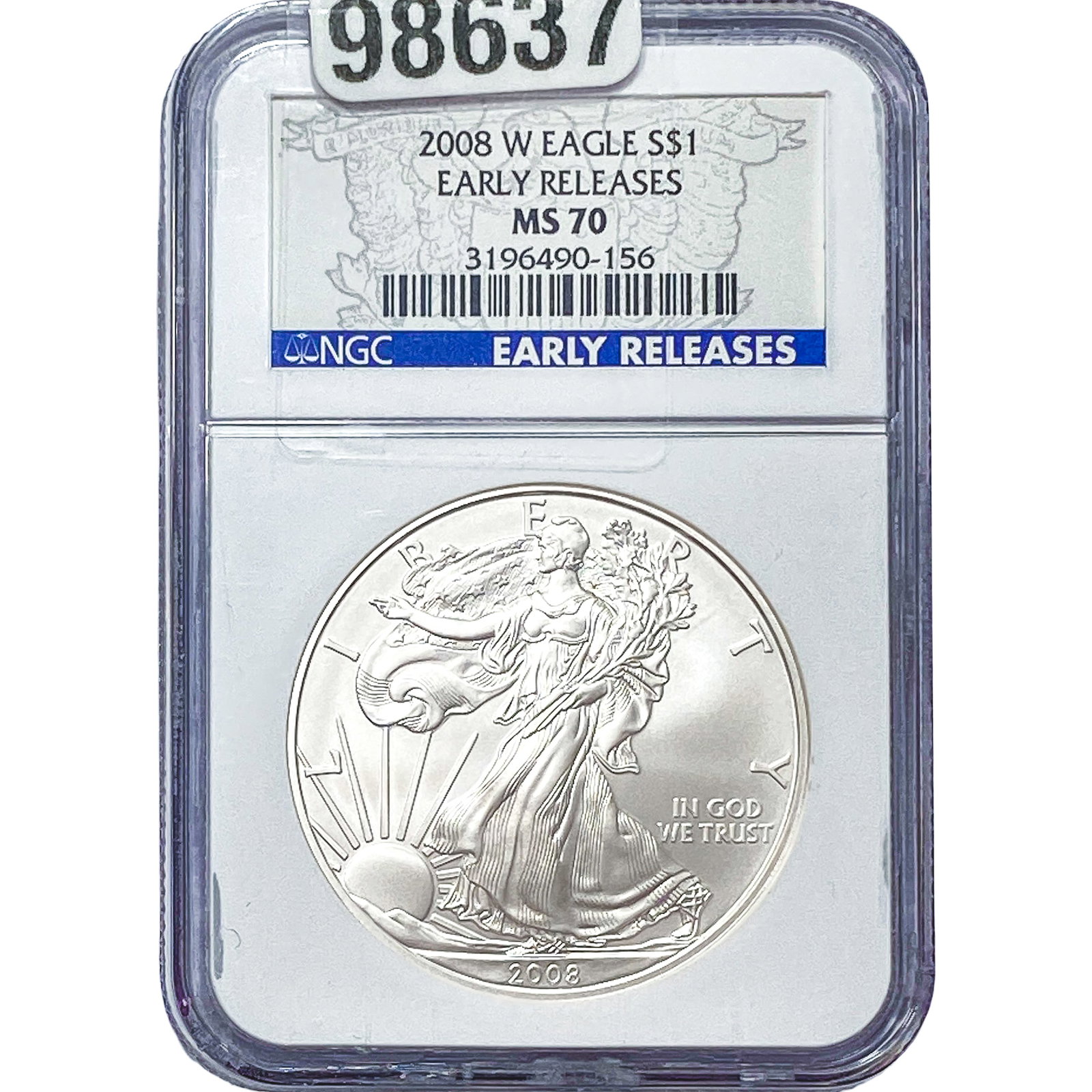 2008-W Silver Eagle NGC MS70 (1 of 2)