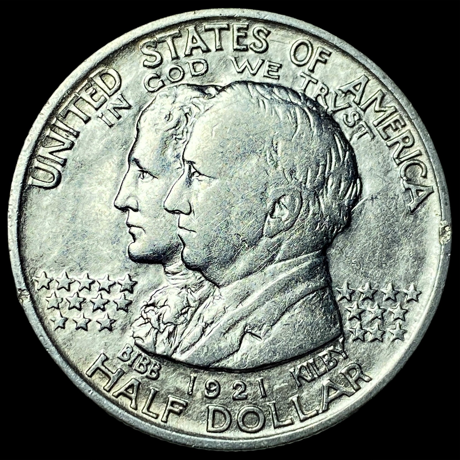 1921 Silver Alabama Half Dollar CHOICE AU: 1921 Silver Alabama Half Dollar CHOICE AU