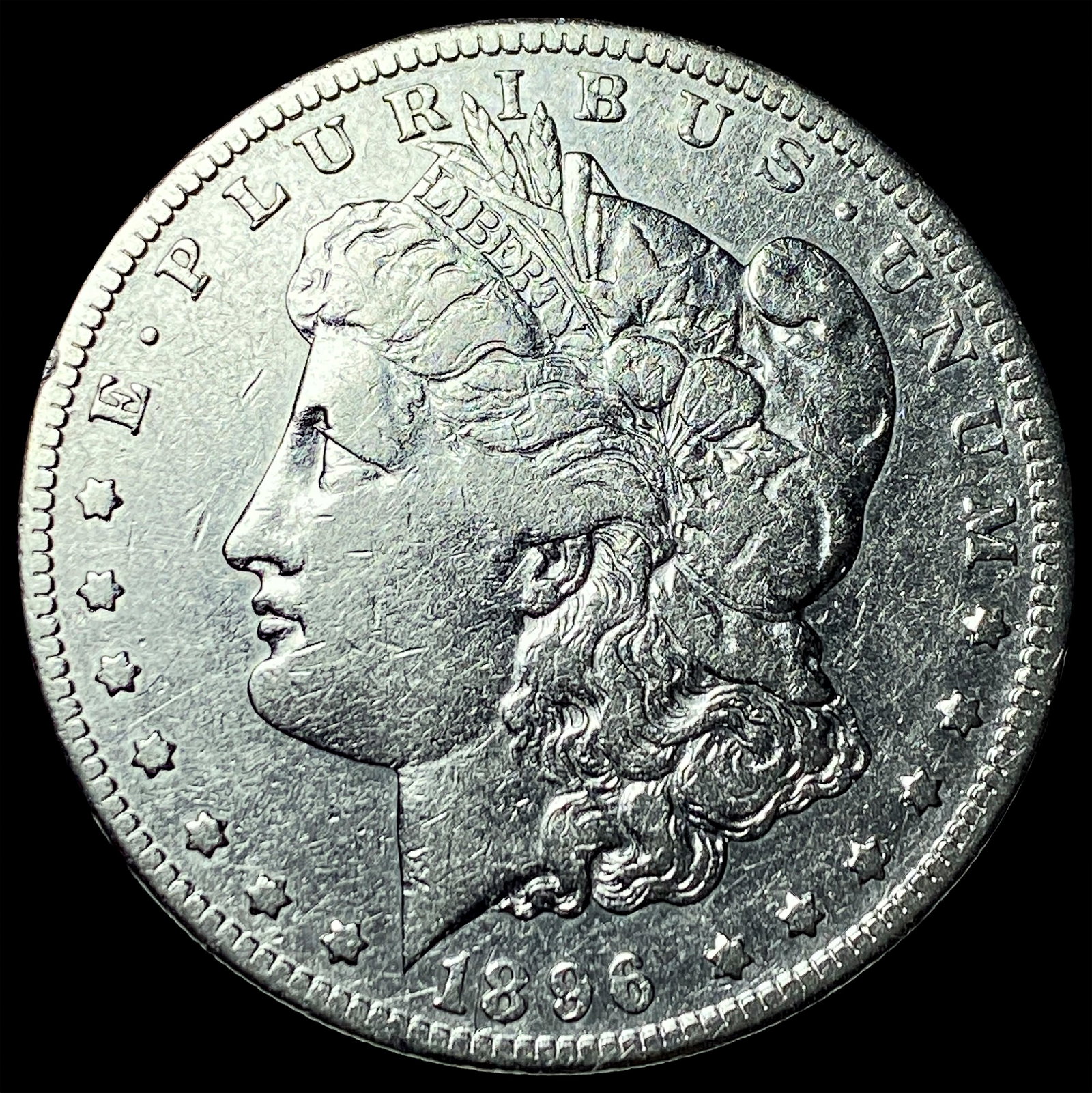 1896-S Morgan Silver Dollar CLOSELY UNCIRCULATED: 1896-S Morgan Silver Dollar CLOSELY UNCIRCULATED