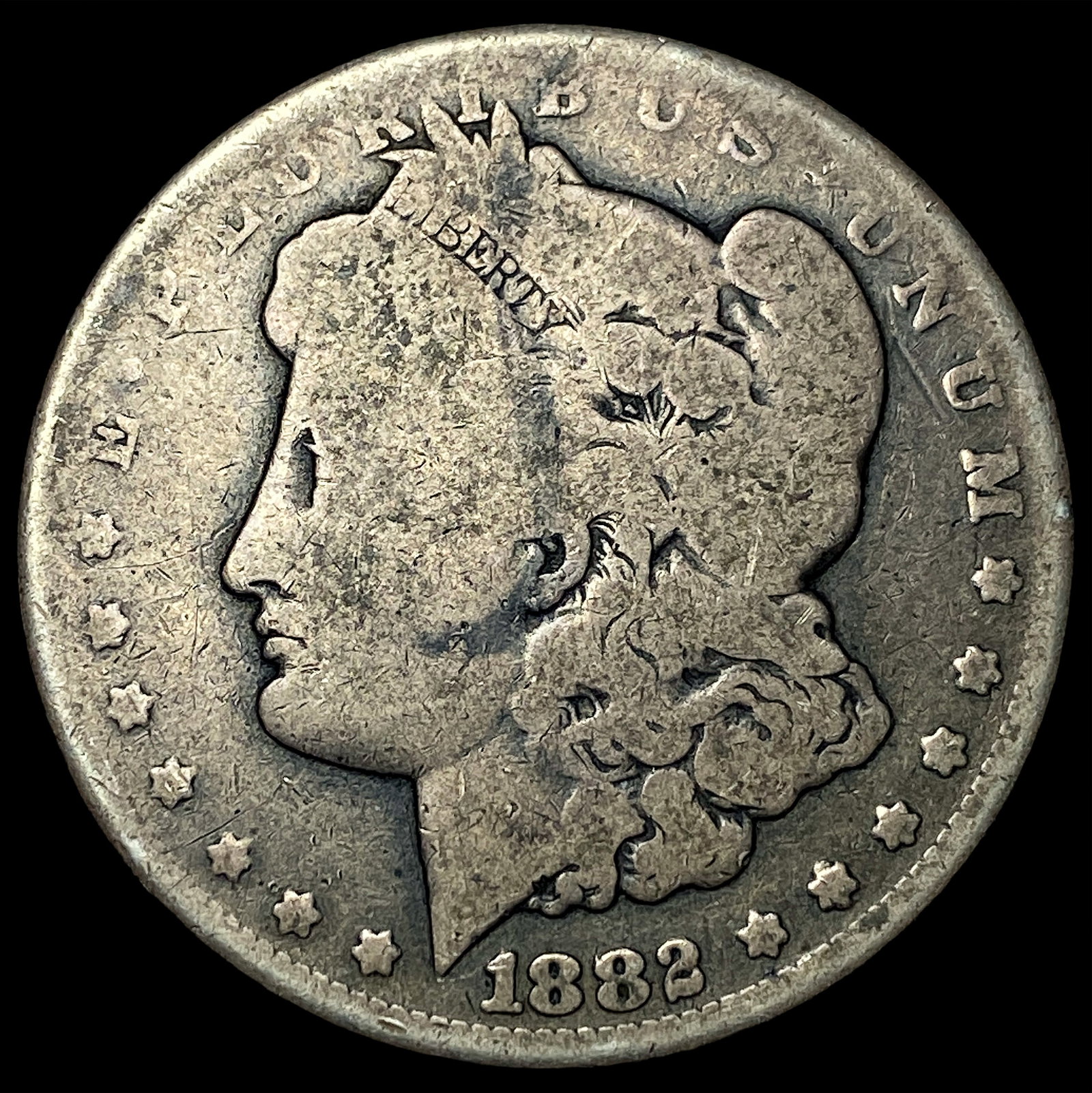 1882-CC Silver Morgan Dollar NICELY CIRCULATED: 1882-CC Silver Morgan Dollar NICELY CIRCULATED