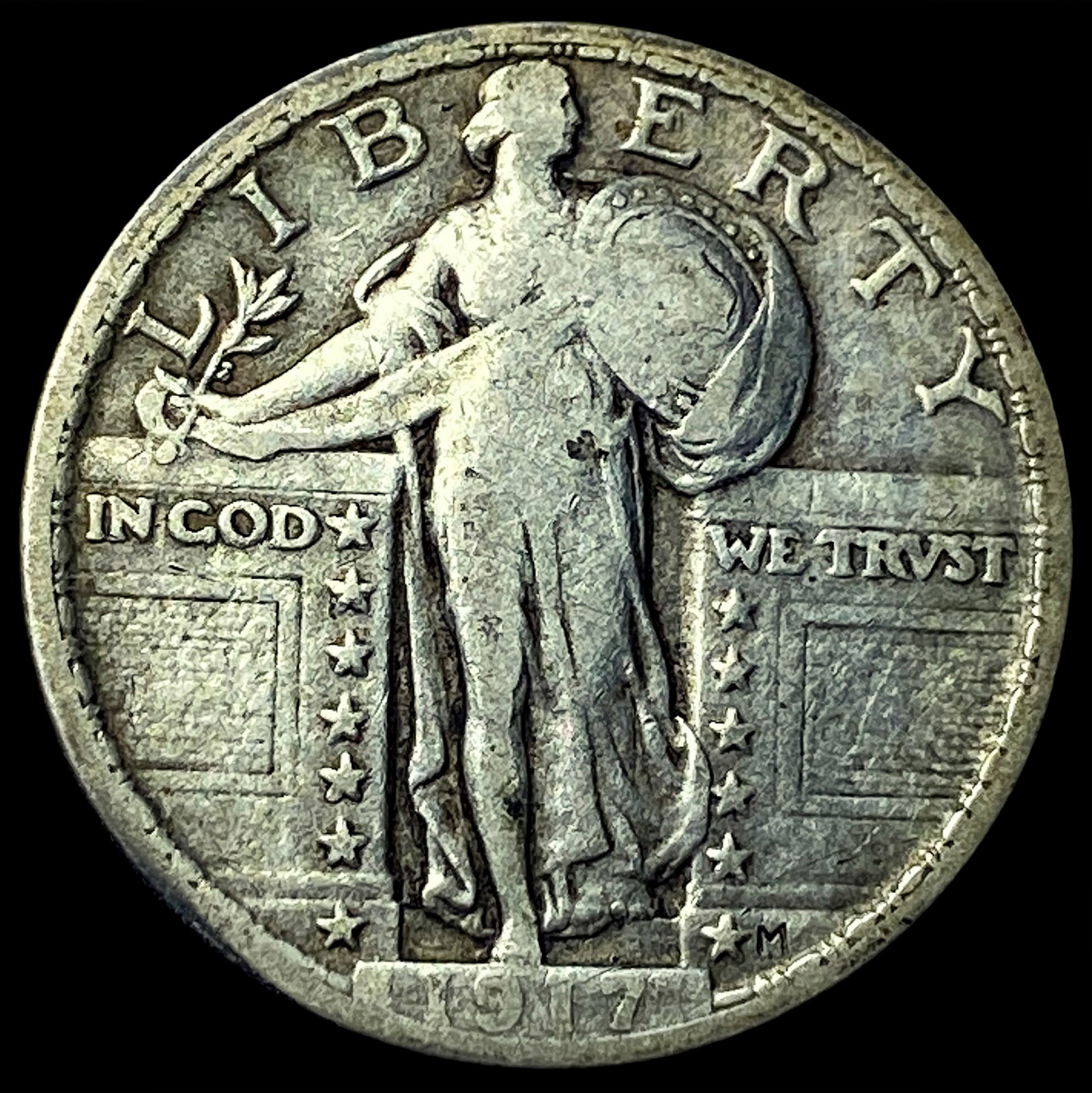 1917 Type 2 Standing Liberty Quarter NEARLY UNCIRCULATED (1 of 2)