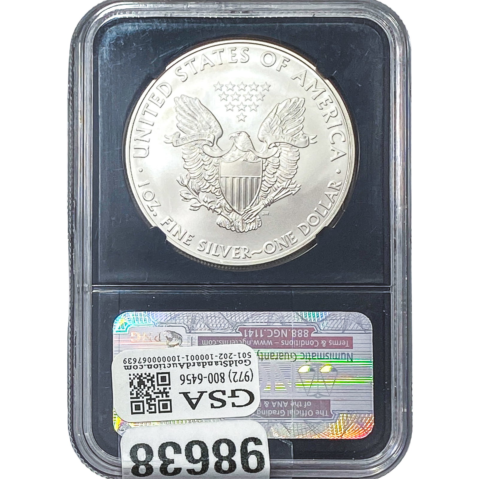 2008 Silver Eagle NGC MS70 - 2
