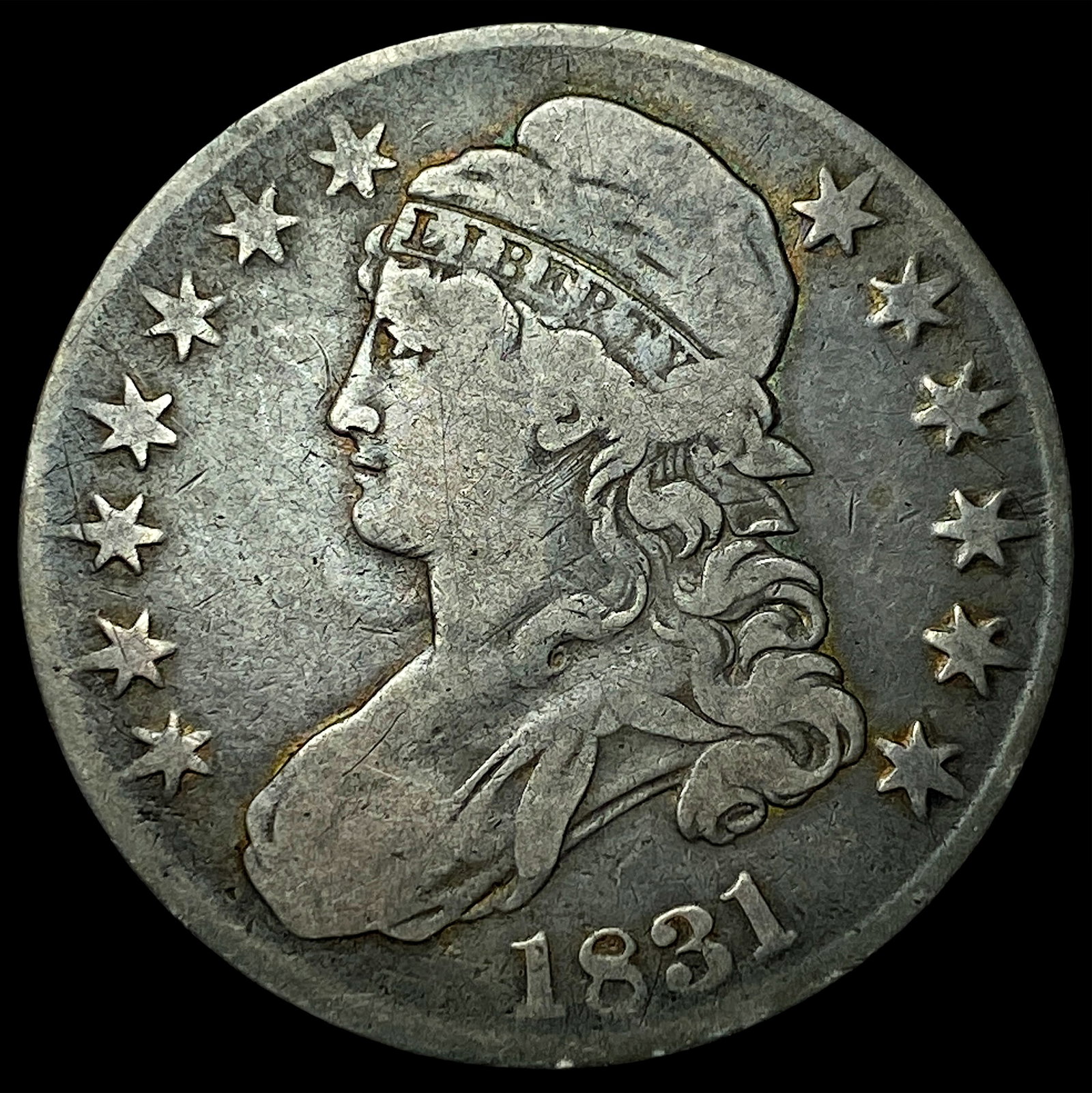 1831 Capped Bust Half Dollar ABOUT UNCIRCULATED: 1831 Capped Bust Half Dollar ABOUT UNCIRCULATED