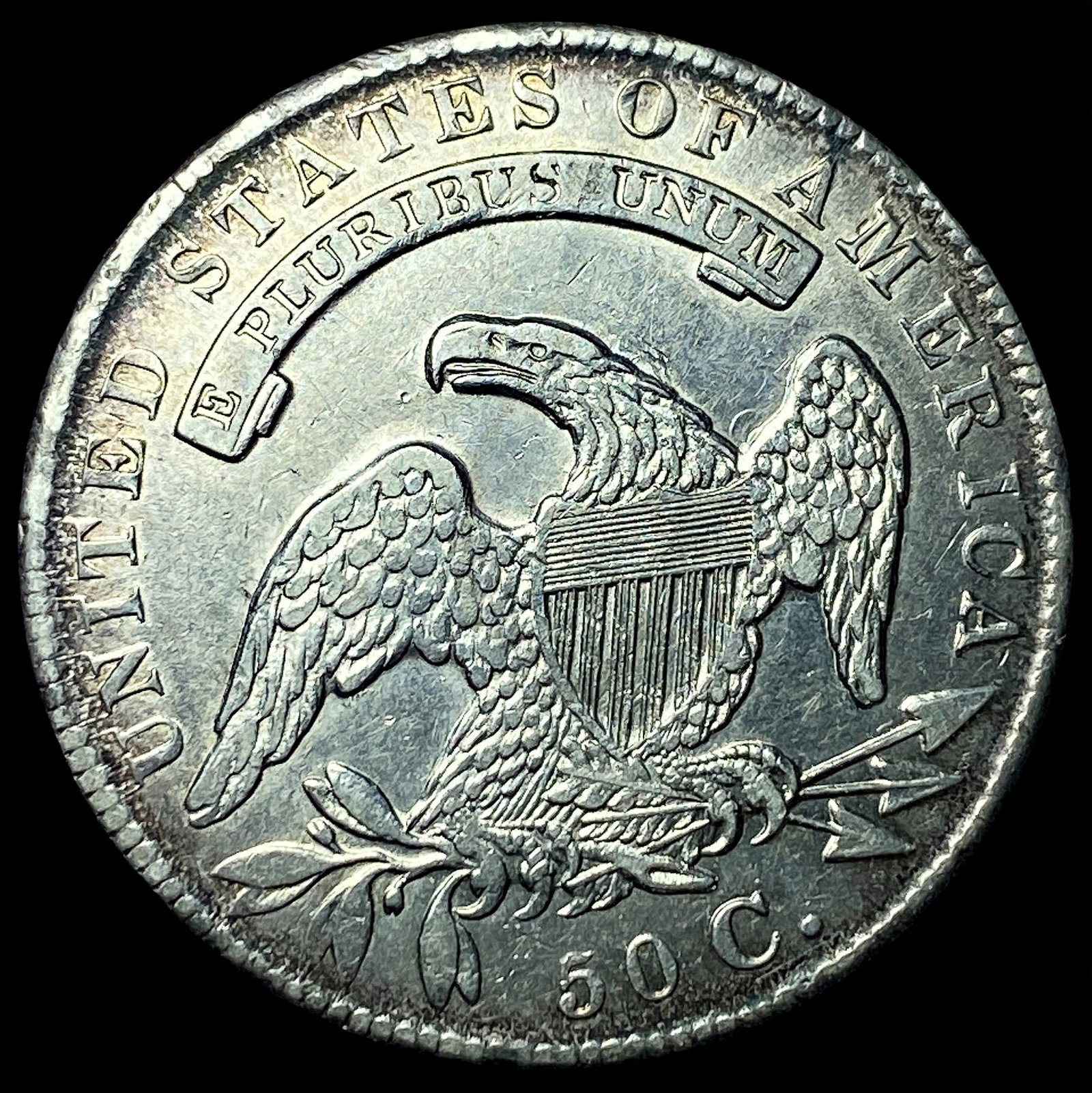 1836 Capped Bust Half Dollar CLOSELY UNCIRCULATED - 2