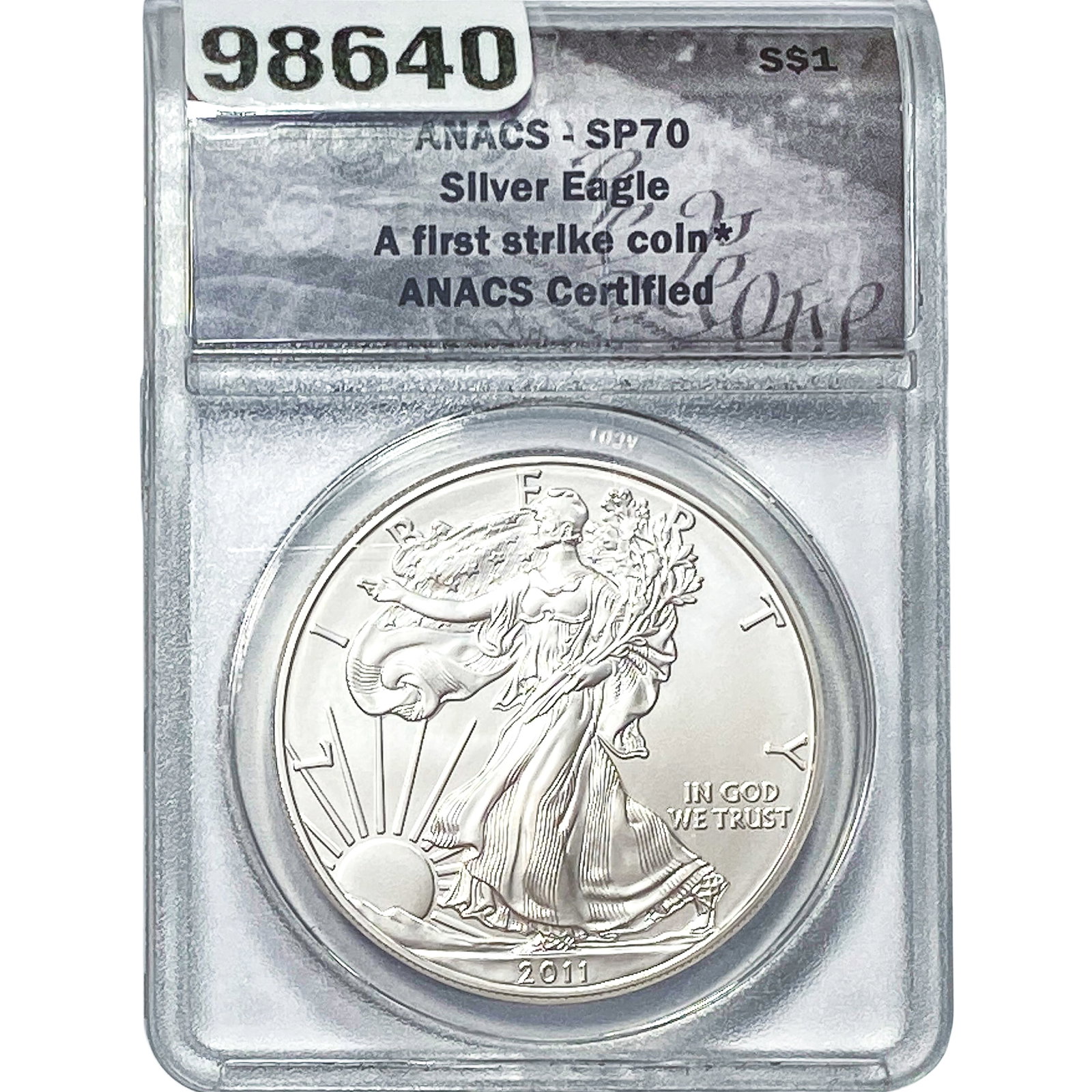 2011-W Silver Eagle ANACS SP70: 2011-W Silver Eagle ANACS SP70