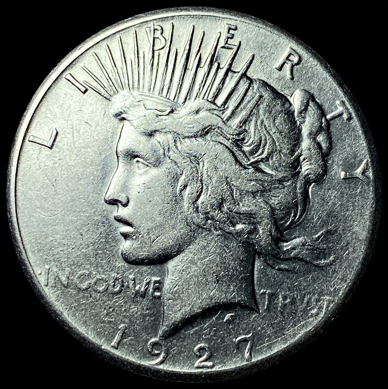 1927 Peace Silver Dollar CLOSELY UNCIRCULATED: 1927 Peace Silver Dollar CLOSELY UNCIRCULATED