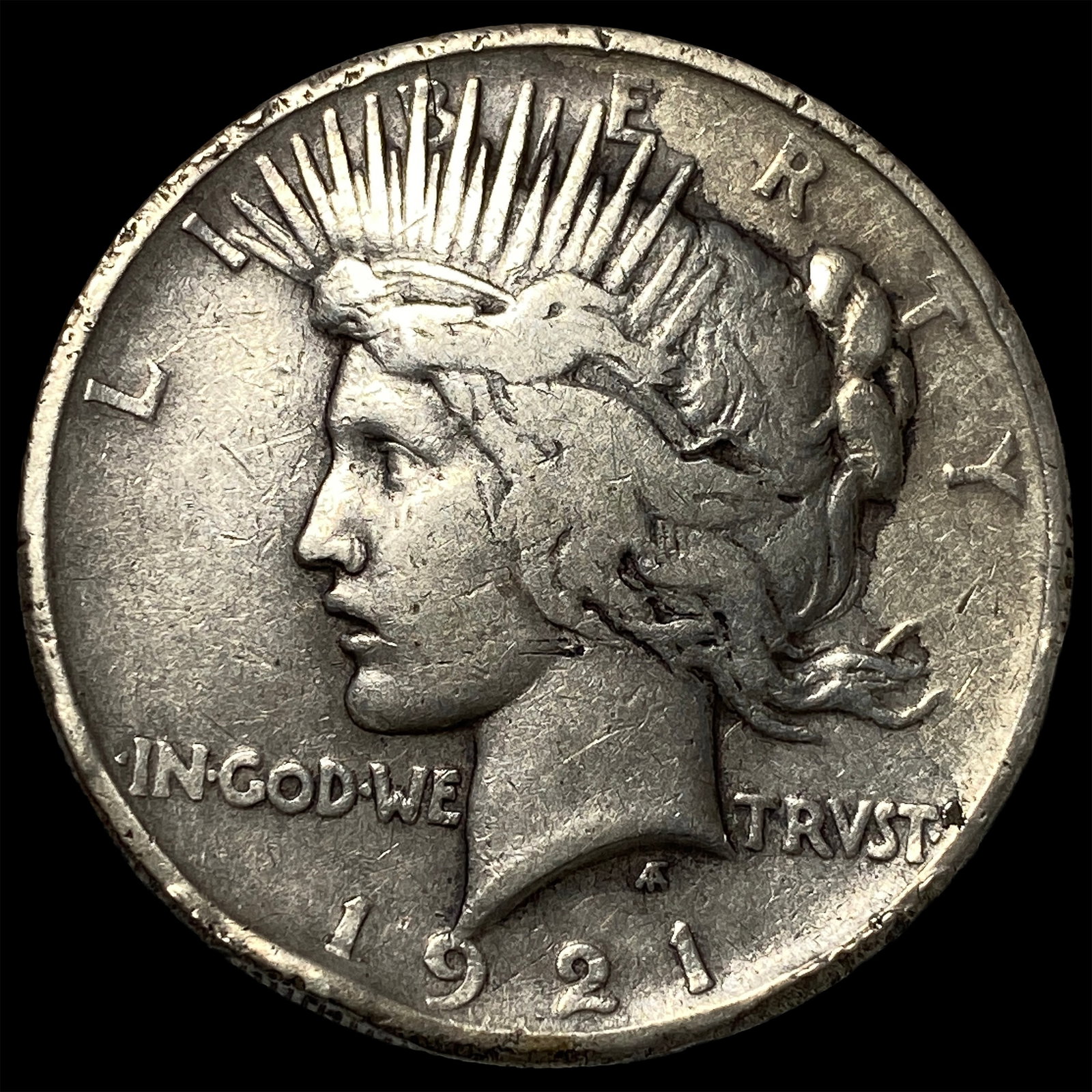 1921 Silver Peace Dollar NEARLY UNCIRCULATED: 1921 Silver Peace Dollar NEARLY UNCIRCULATED