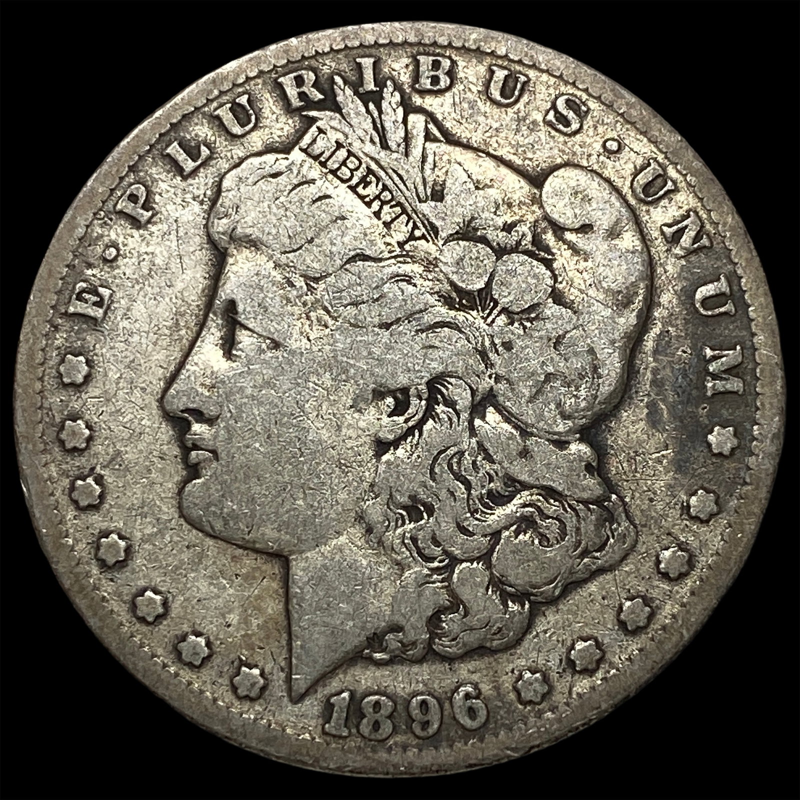 1896-S Silver Morgan Dollar LIGHTLY CIRCULATED: 1896-S Silver Morgan Dollar LIGHTLY CIRCULATED