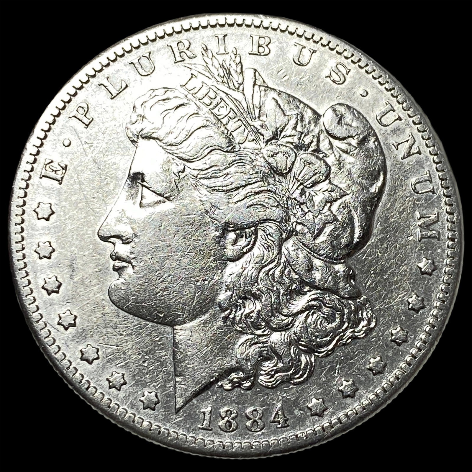 1884-S Silver Morgan Dollar CLOSELY UNCIRCULATED: 1884-S Silver Morgan Dollar CLOSELY UNCIRCULATED
