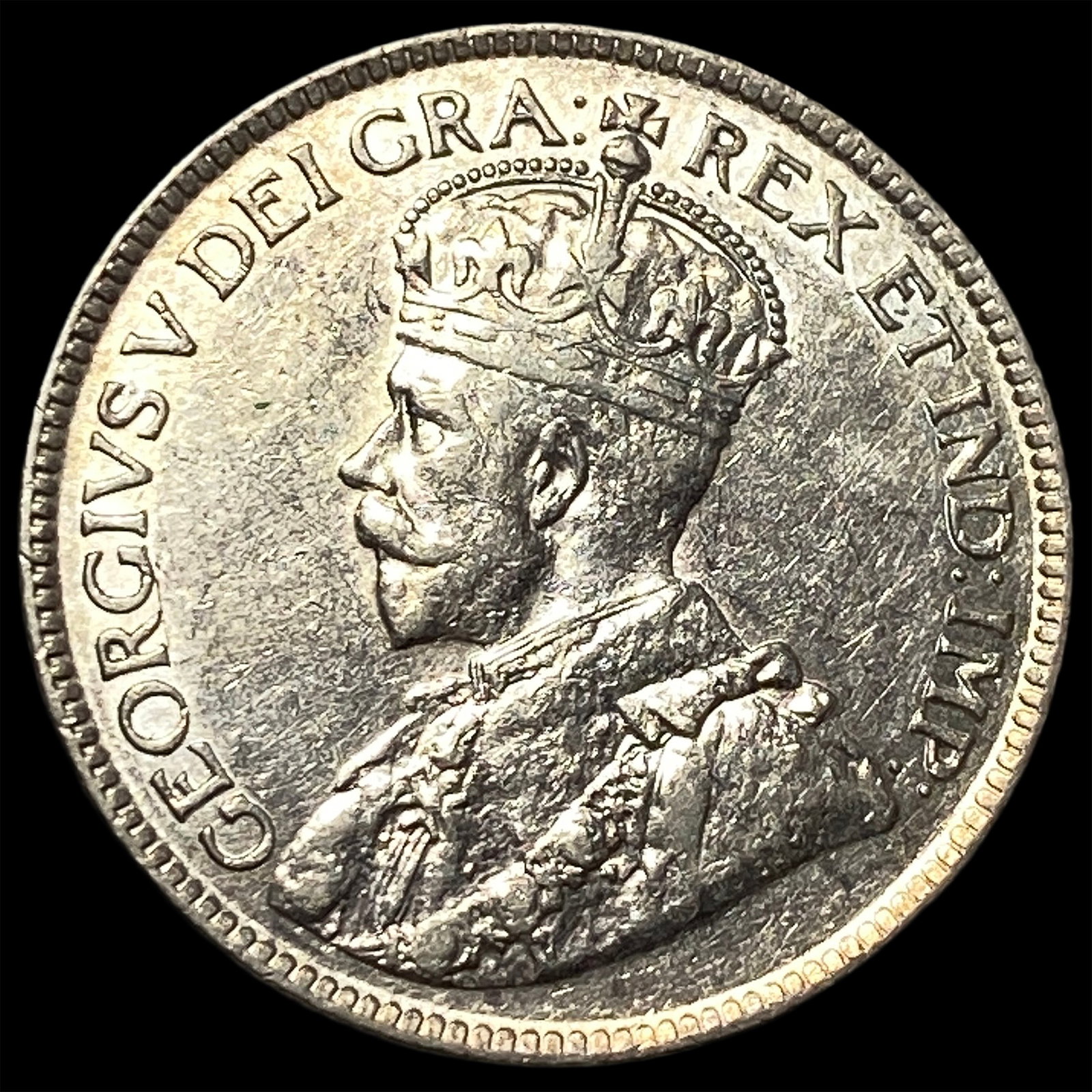 1917 Newfoundland Silver 25 Cents CHOICE AU (1 of 2)