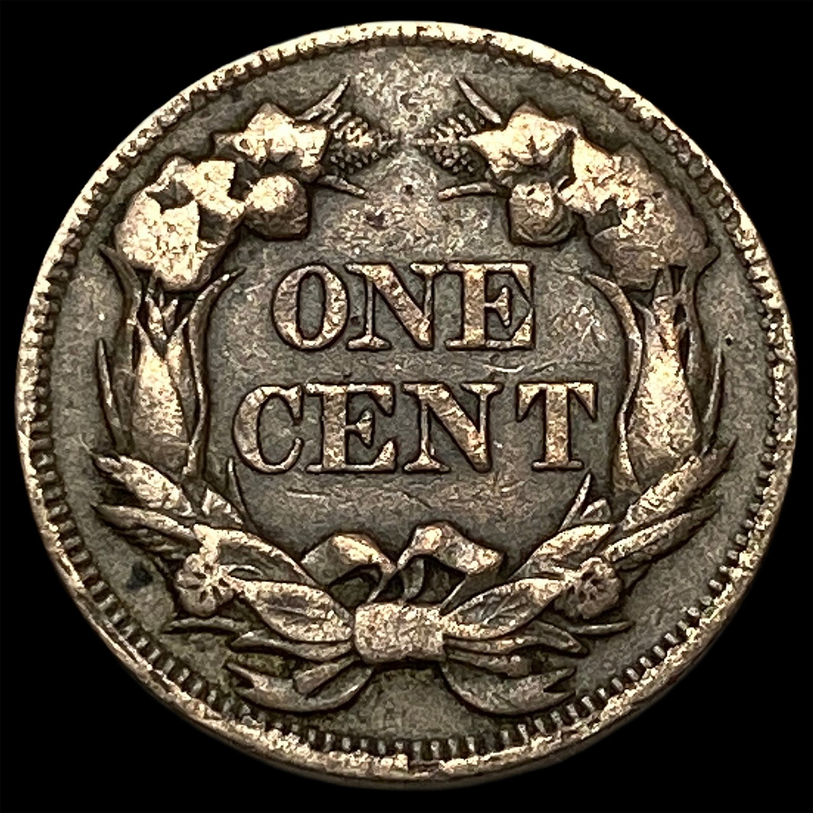 1857 Flying Eagle Cent NEARLY UNCIRCULATED - 2