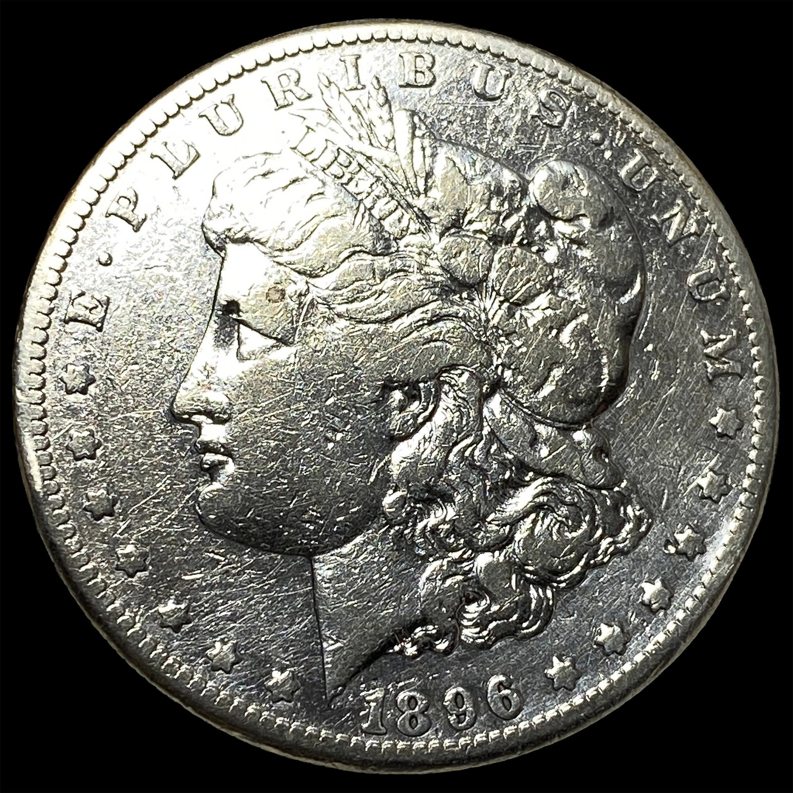 1896-S Silver Morgan Dollar NEARLY UNCIRCULATED: 1896-S Silver Morgan Dollar NEARLY UNCIRCULATED