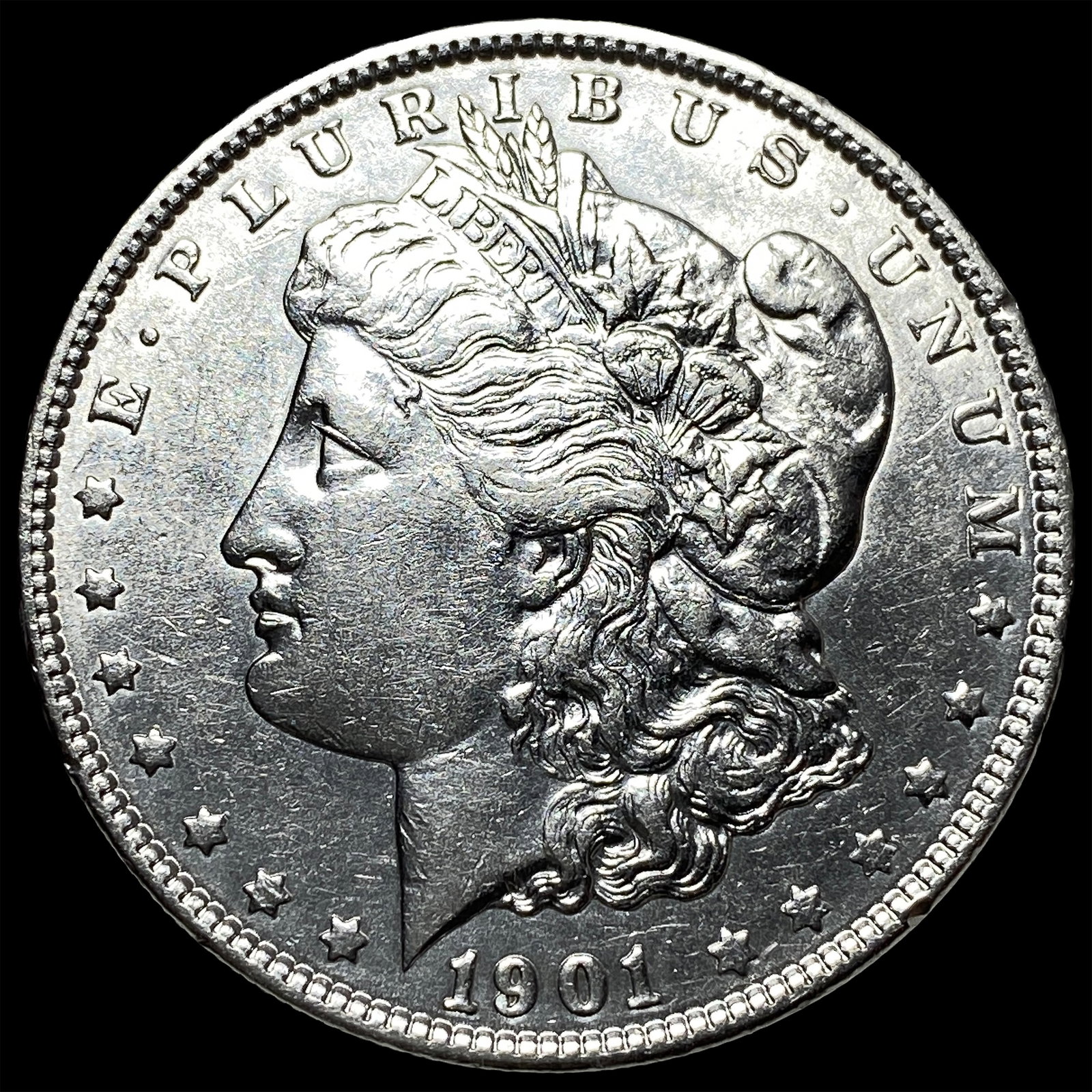 1901 Morgan Silver Dollar CHOICE AU: 1901 Morgan Silver Dollar CHOICE AU