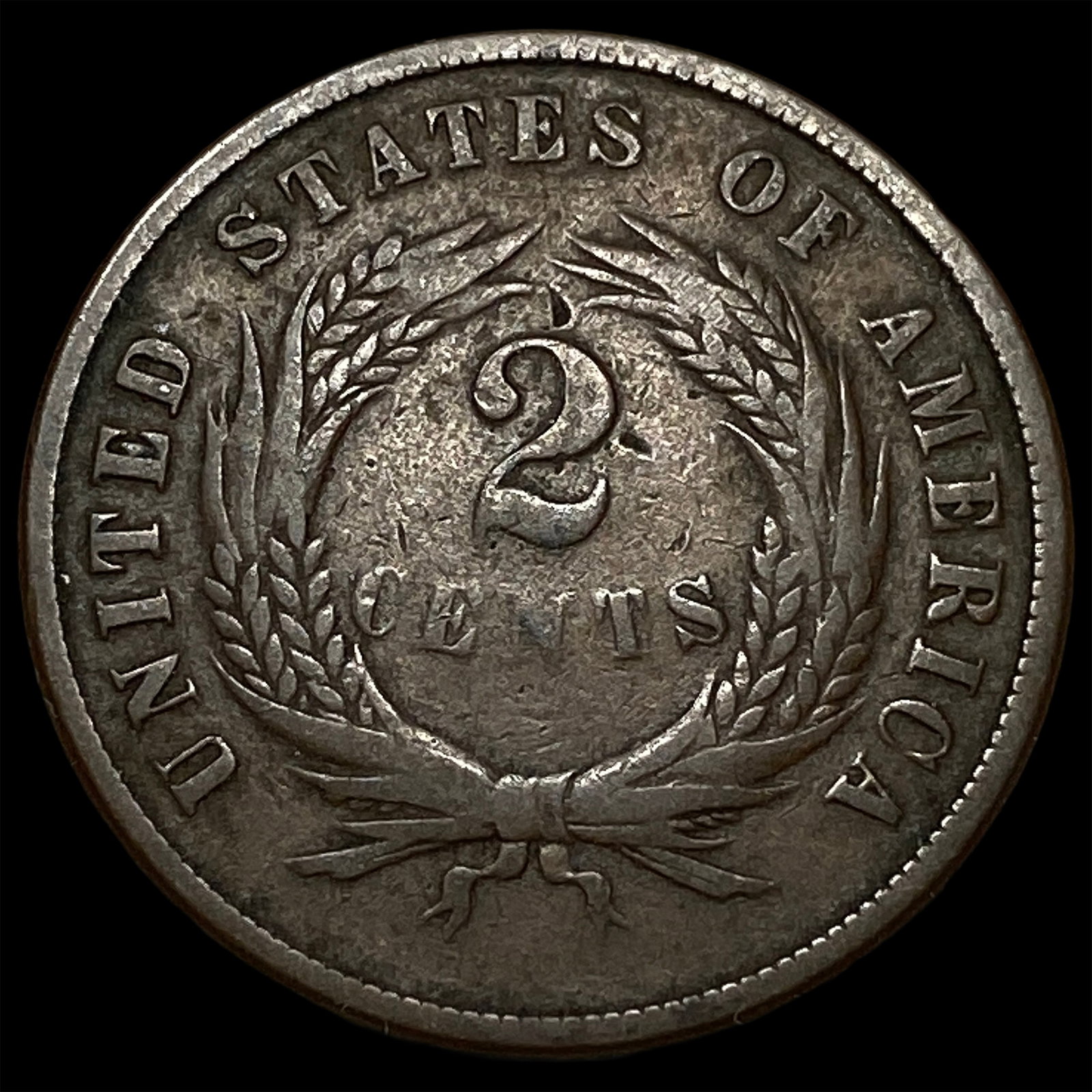 1871 Two-Cent Piece LIGHTLY CIRCULATED - 2