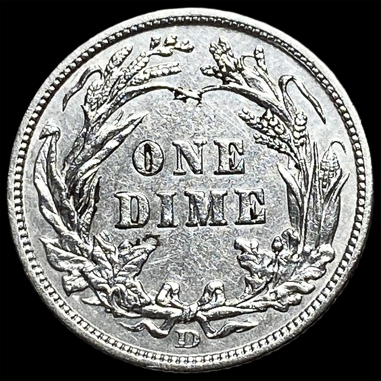 1908-D Silver Barber Dime CLOSELY UNCIRCULATED - 2