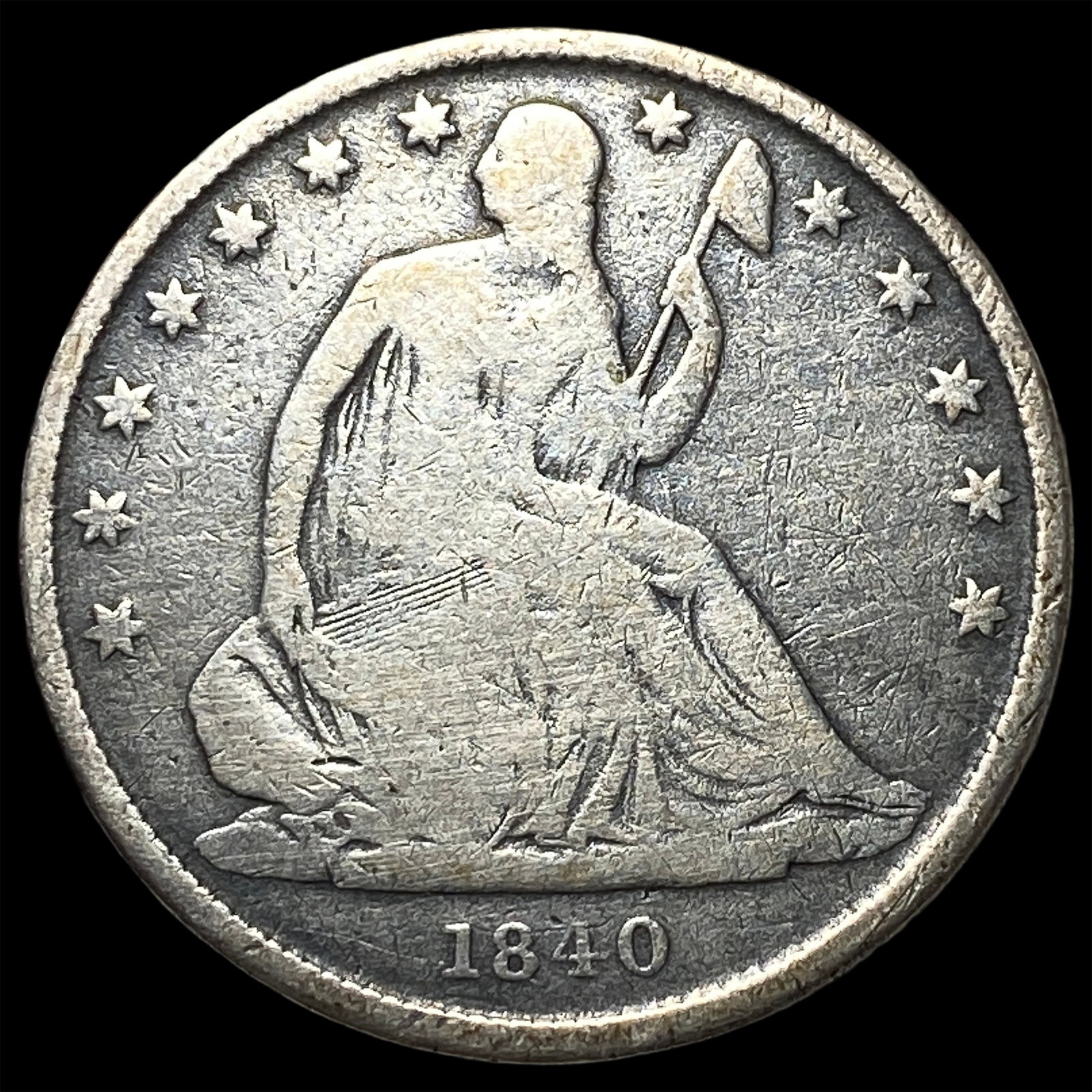 1840-O Silver Half Dollar ABOUT UNCIRCULATED: 1840-O Silver Half Dollar ABOUT UNCIRCULATED