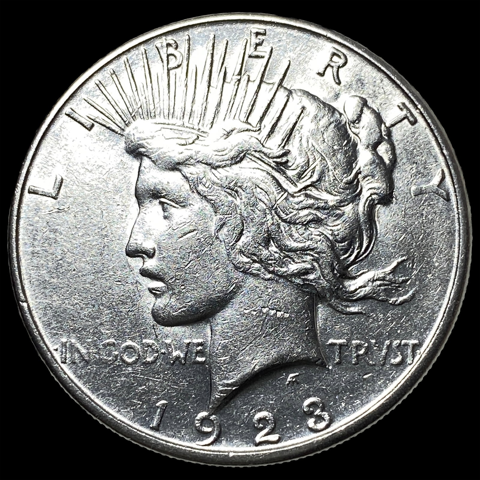 1923-S Silver Peace Dollar CLOSELY UNCIRCULATED: 1923-S Silver Peace Dollar CLOSELY UNCIRCULATED